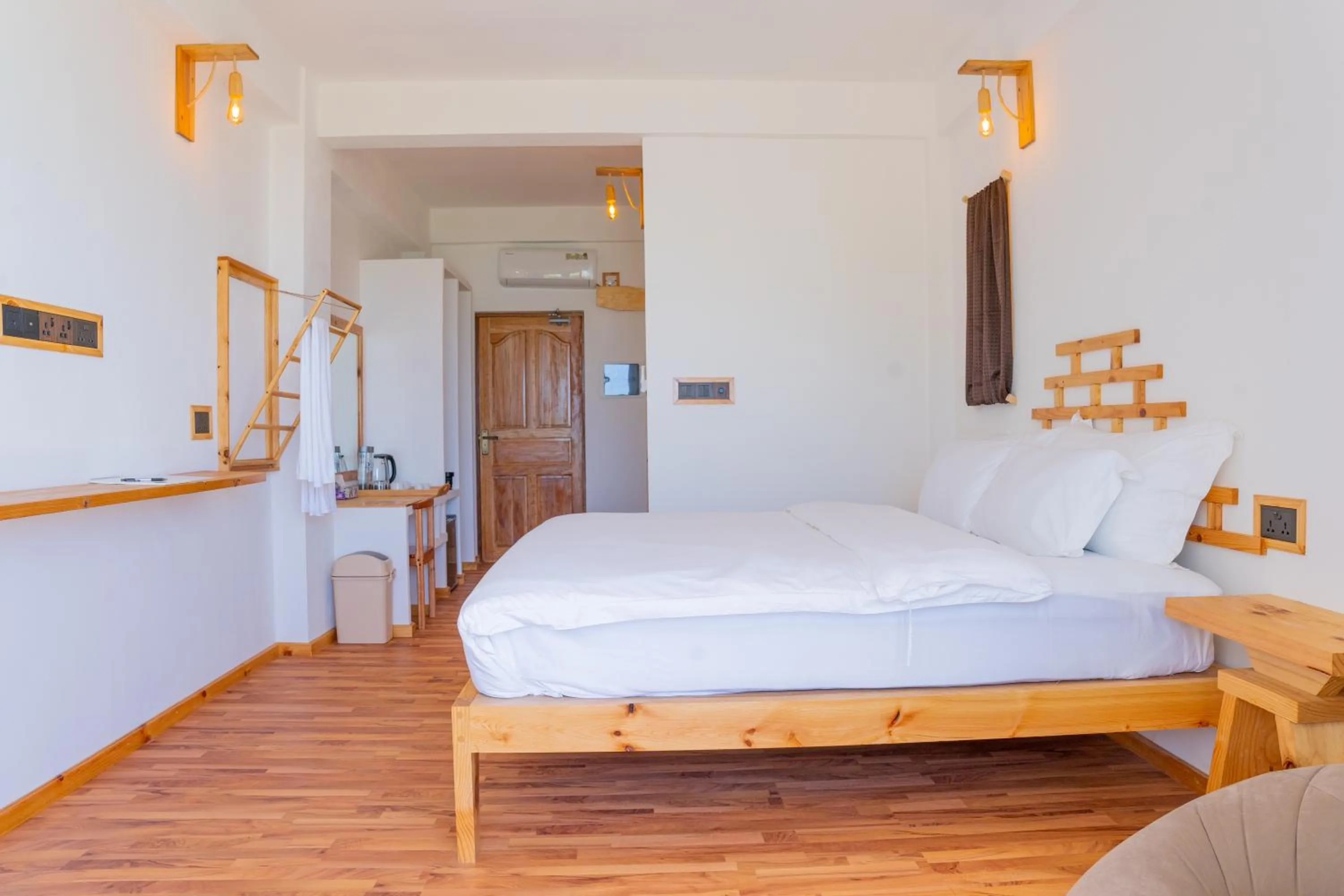 Bed in Manta Sea View Himandhoo