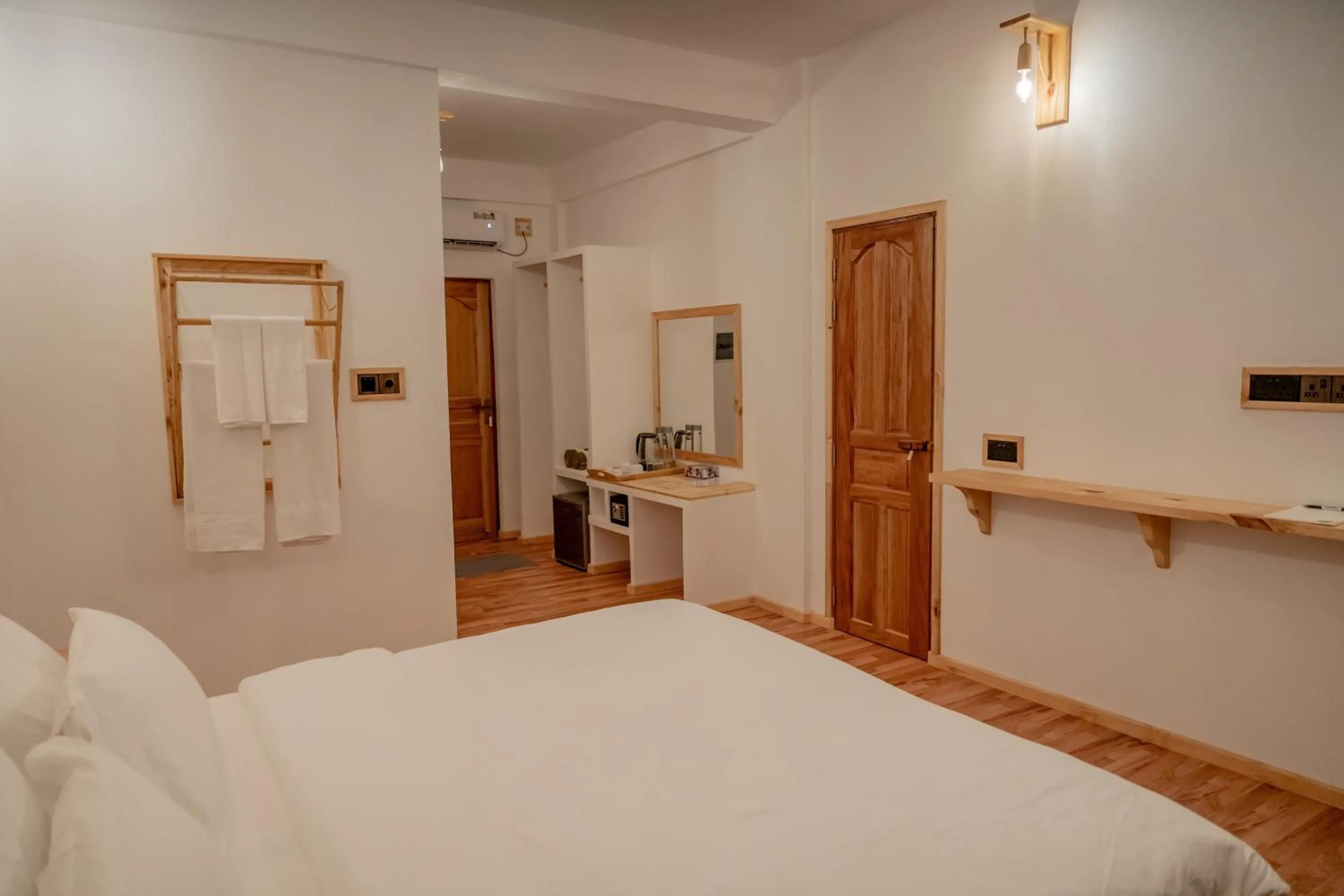 Bed in Manta Sea View Himandhoo