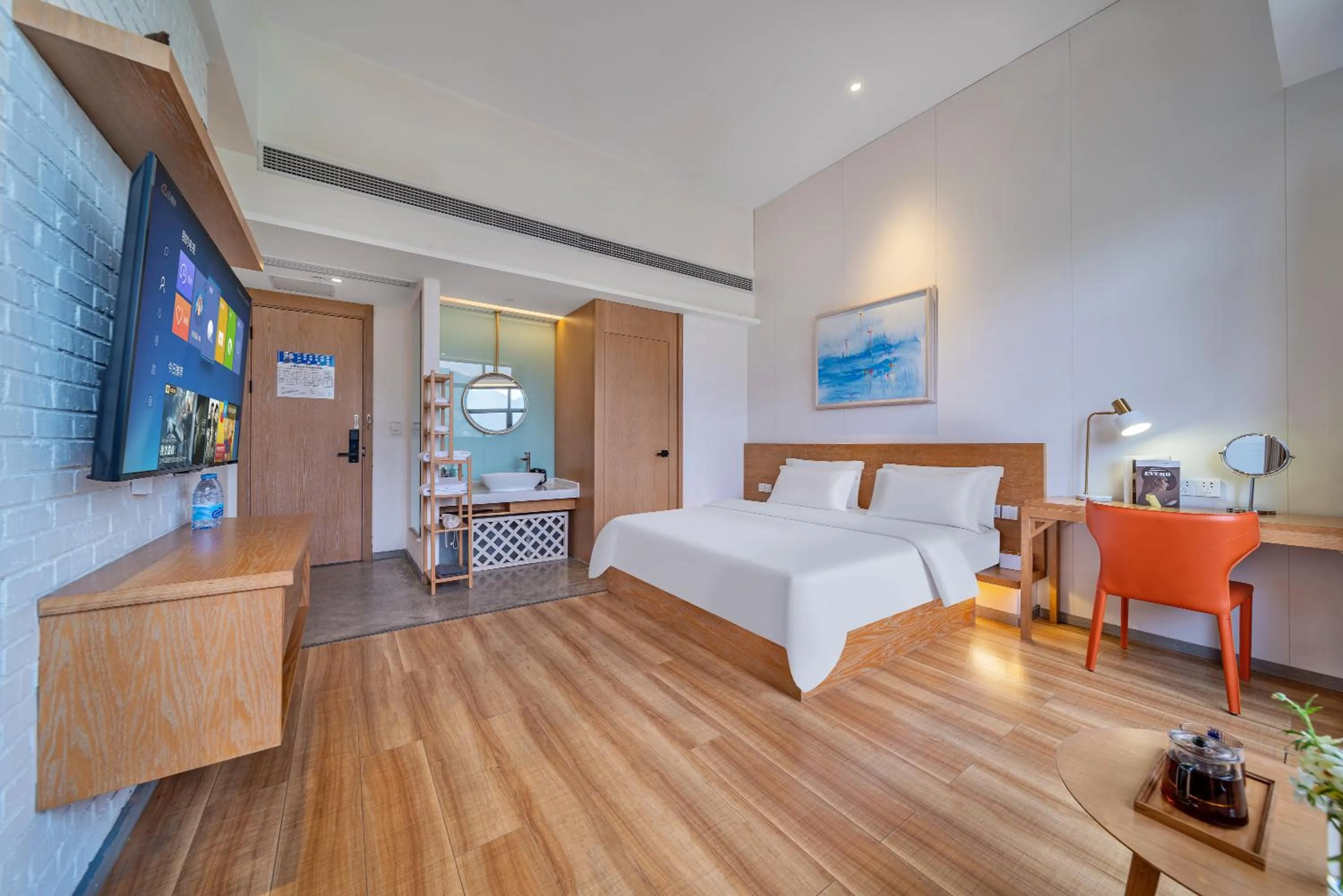 Property building, Bed in Wuyu Hotel Chongqing Southwest University & Jialing Riverside