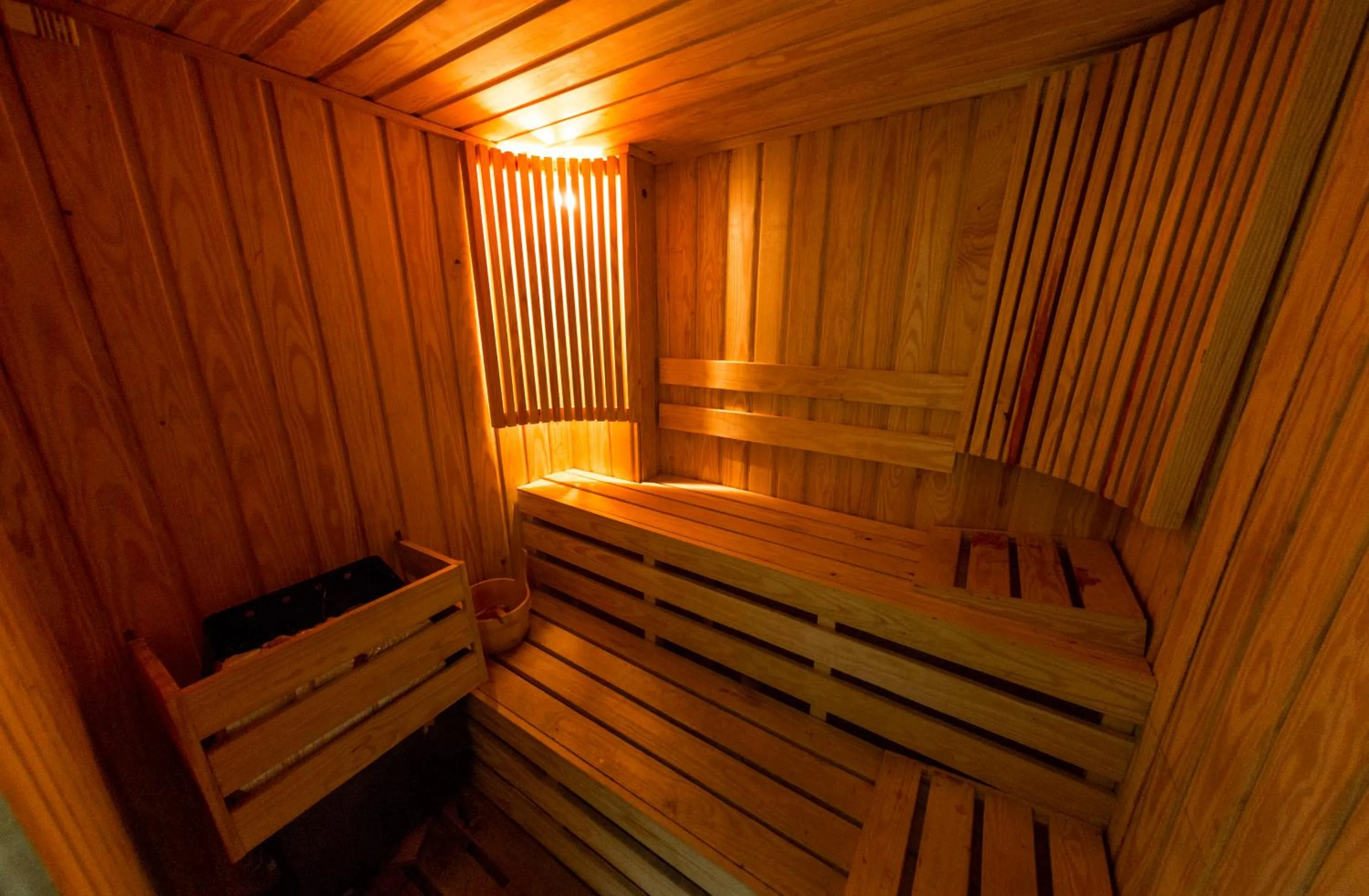 Sauna in Panacea Suites Hotel