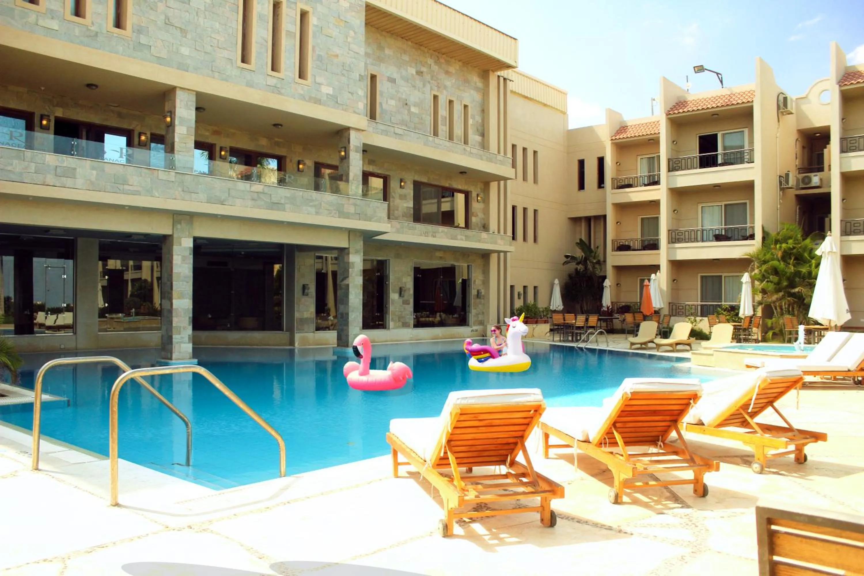 Swimming pool in Panacea Suites Hotel