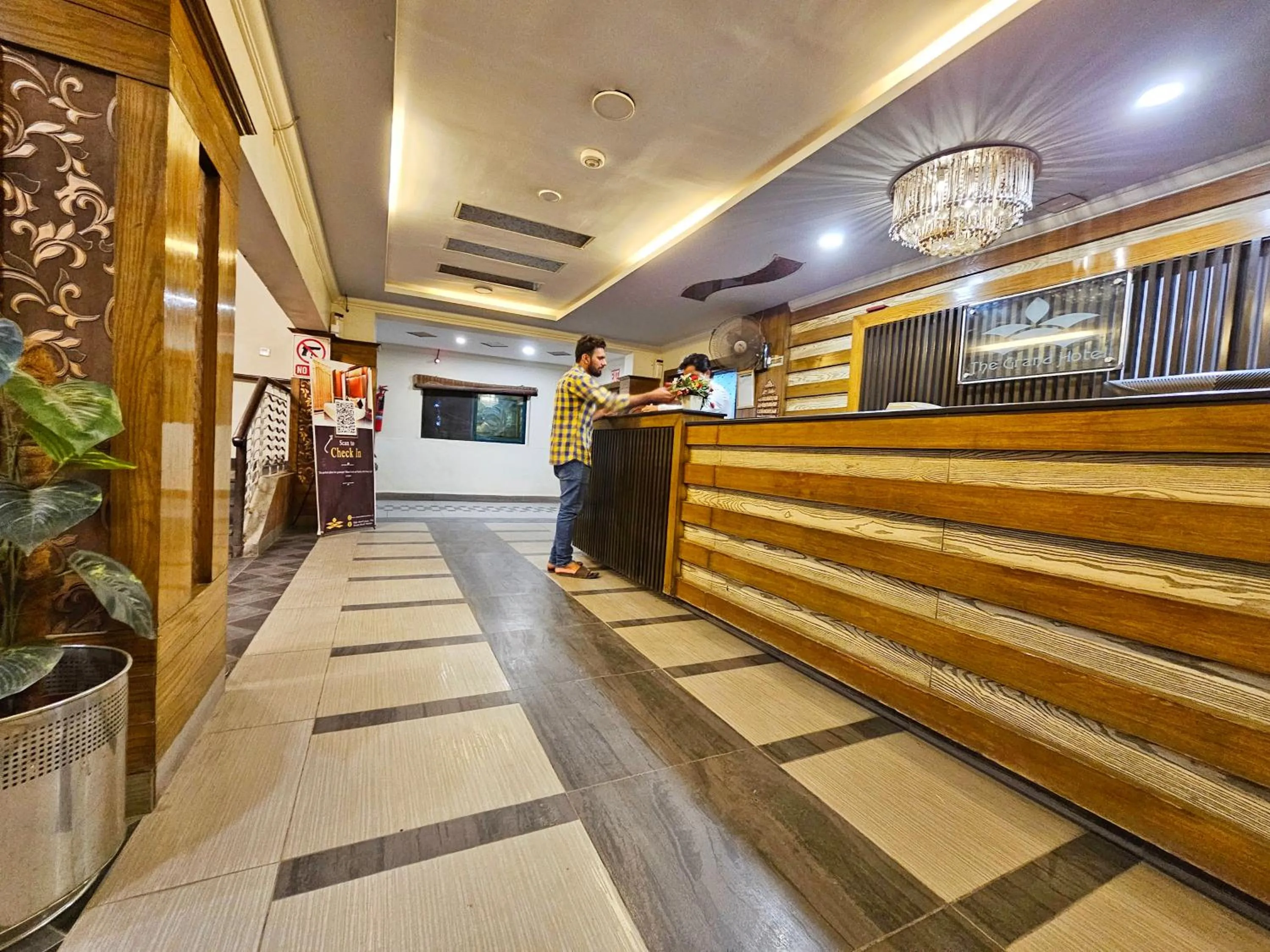 Lobby or reception in The Grand Hotel Multan