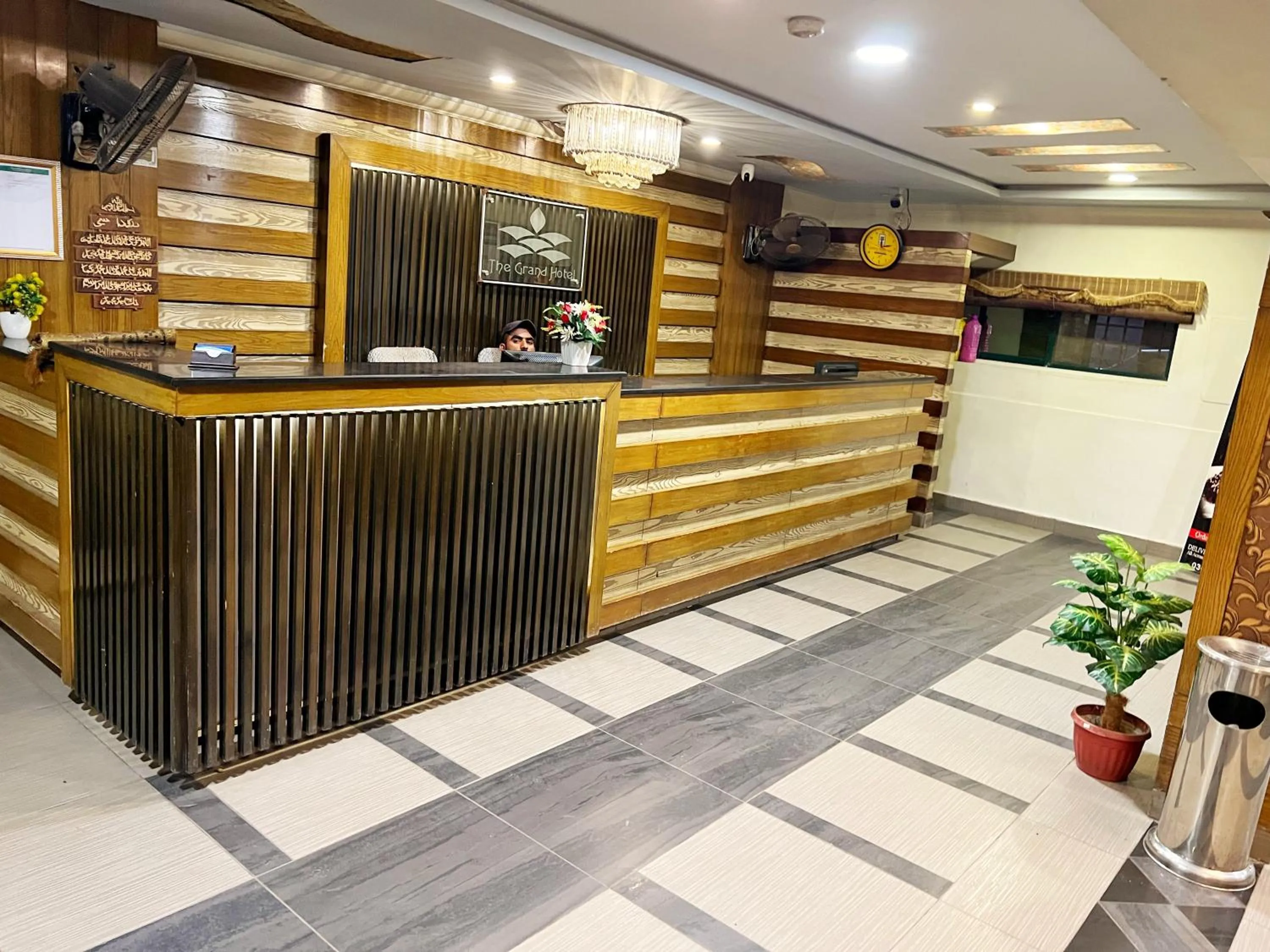 Lobby or reception in The Grand Hotel Multan