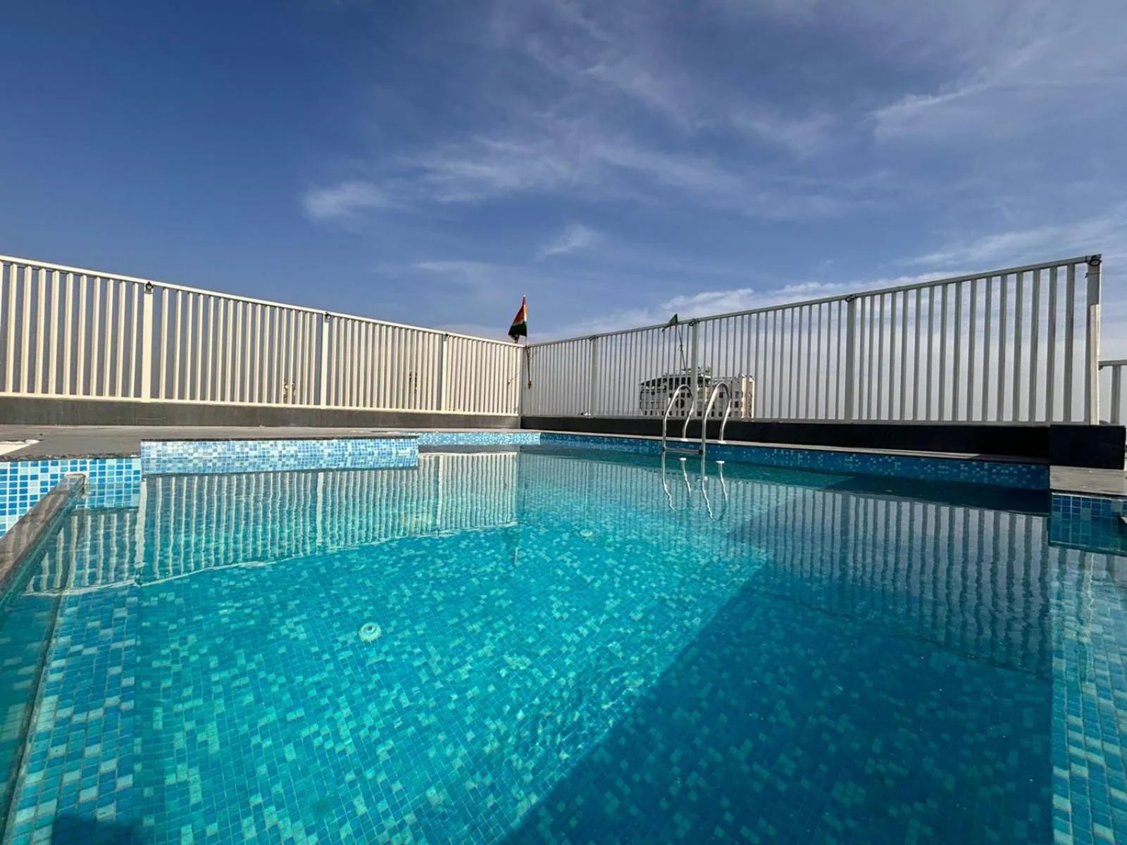 Pool view in Jaipur Hotel Saaj Mansion