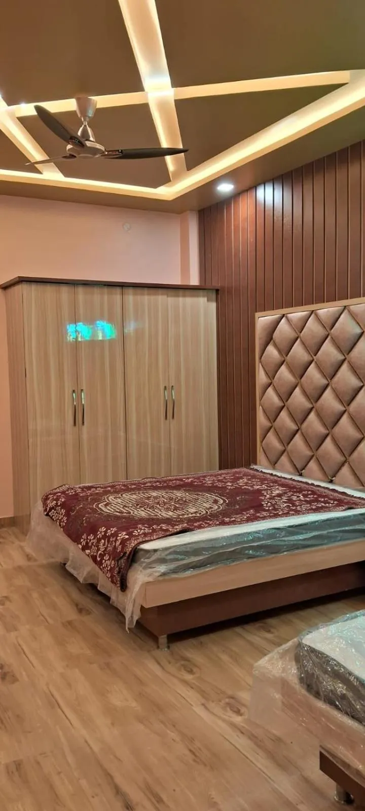 Bed in Hotel Ashok Vihar