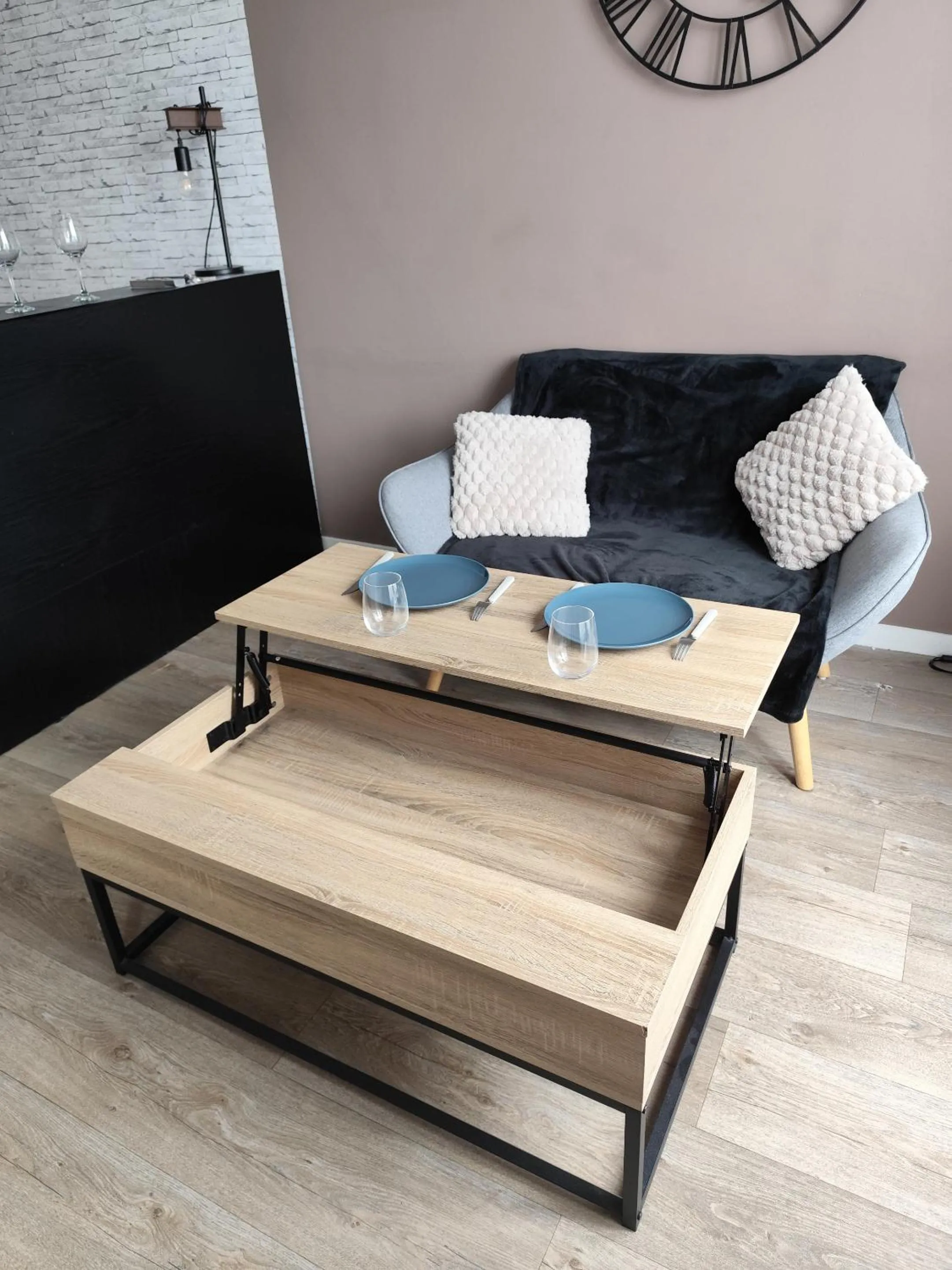 Living room in Studio Cosy Elancourt, Les terrasses d'Héricé