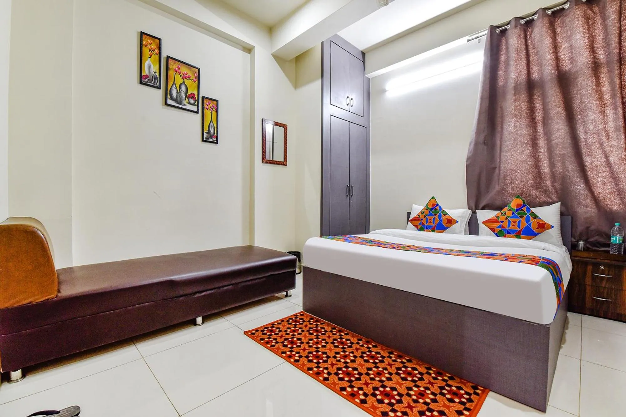 Bed in FabHotel Moon Light Palace