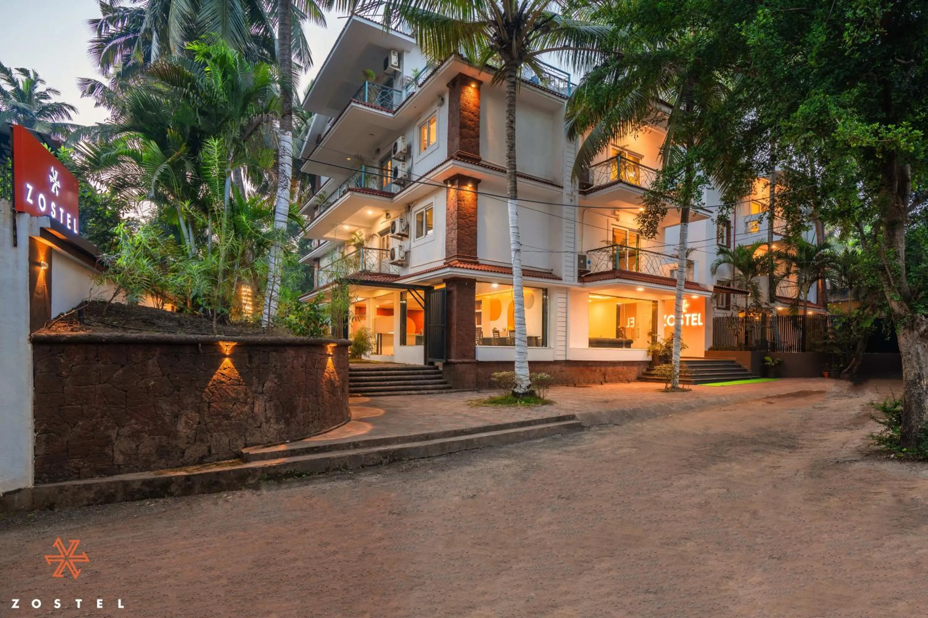 Property building in Zostel Goa (Anjuna)