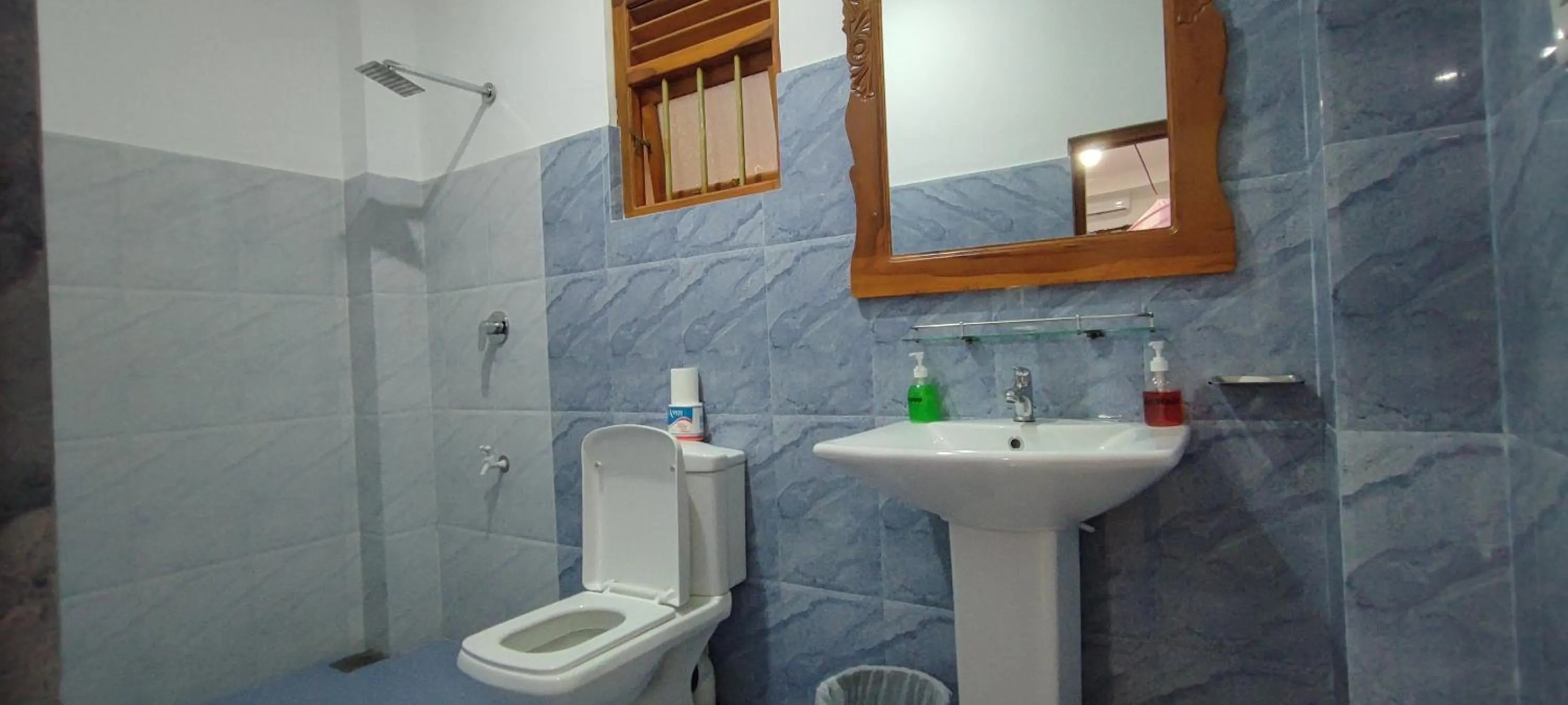 Shower in Dream Palace Family Guest House Mirissa , Beach 50m