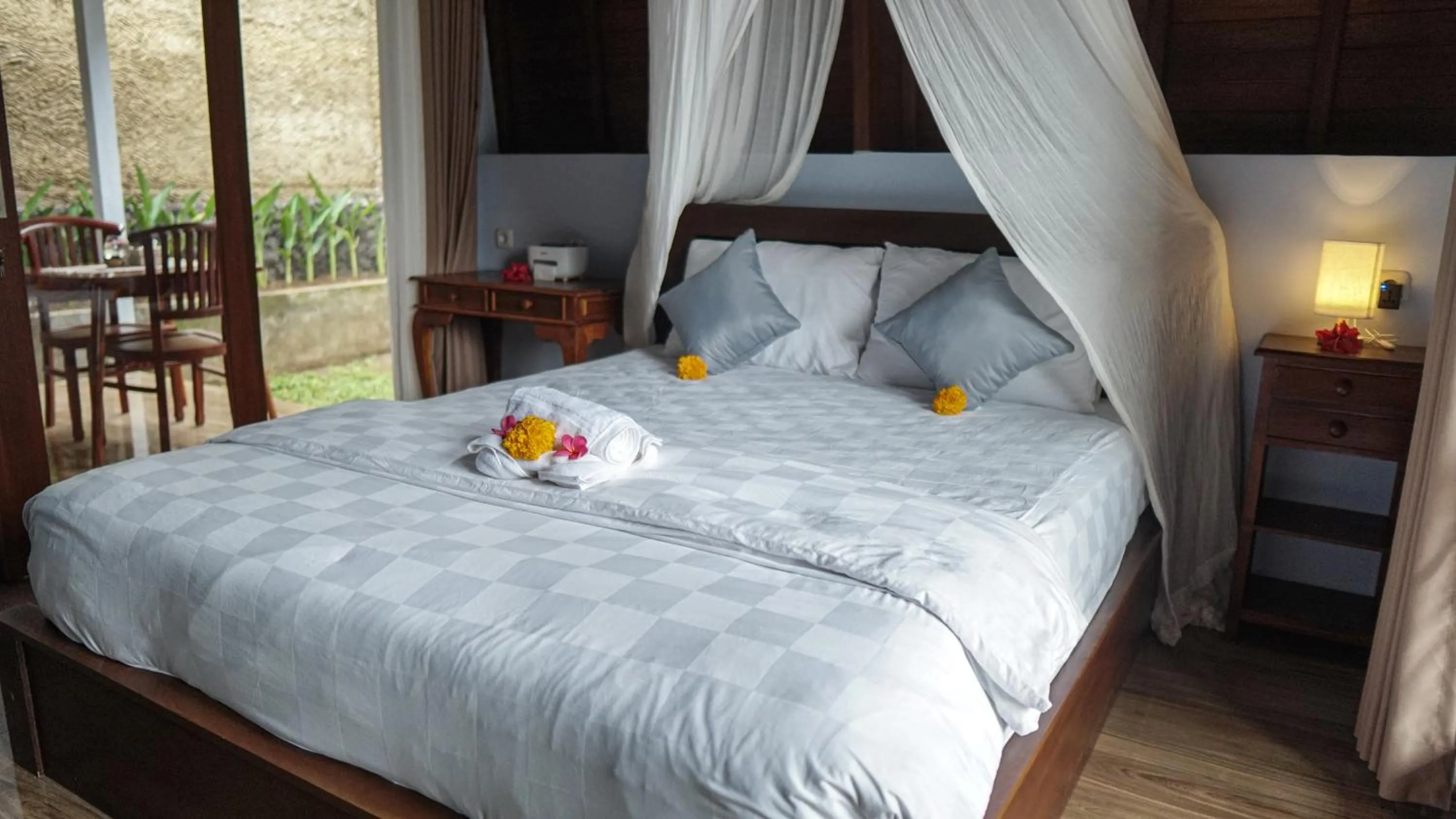Patio, Bed in Nyamane Ubud Green View Villas by EPS