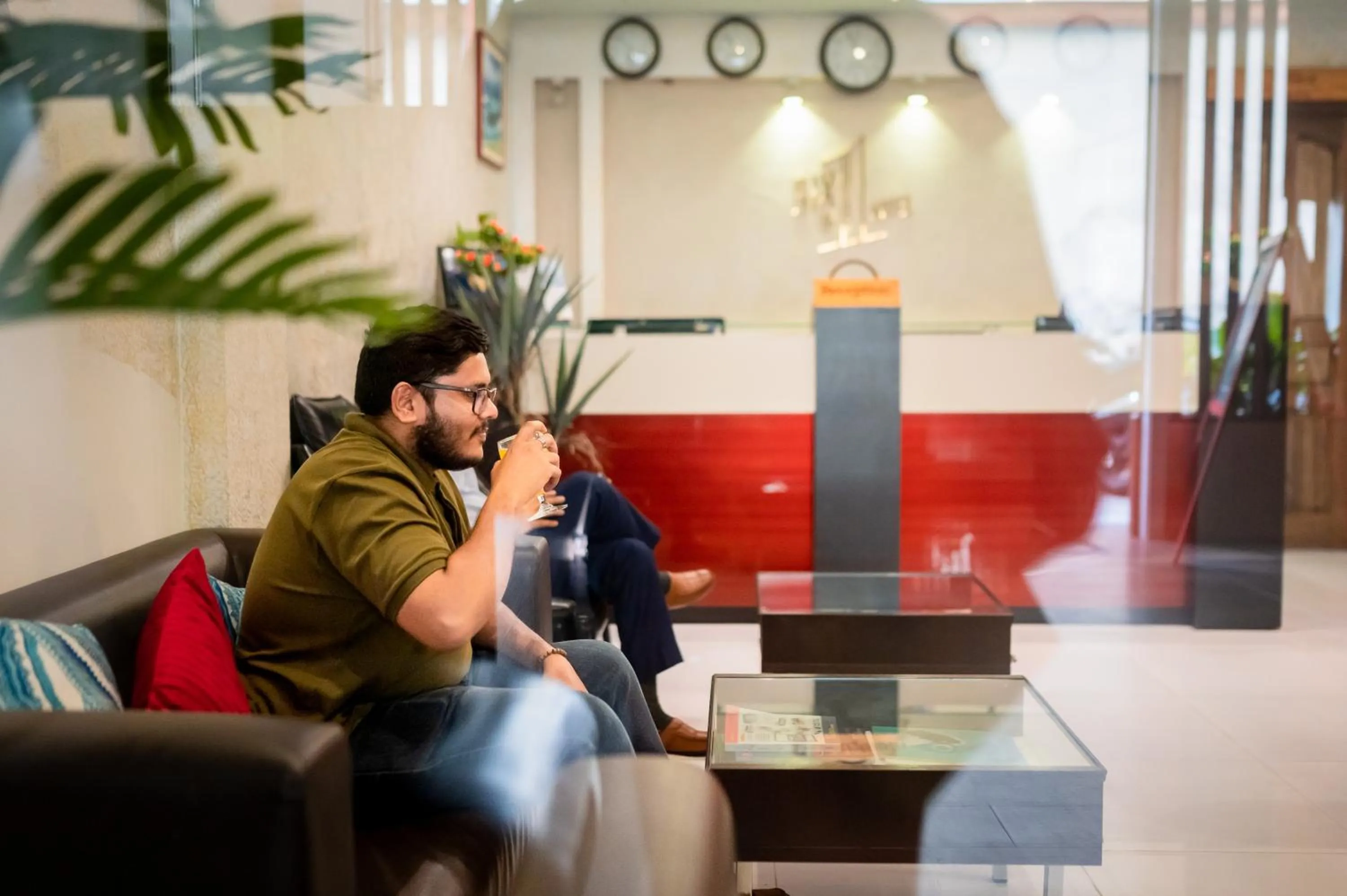 Seating area in ZAN Lodge
