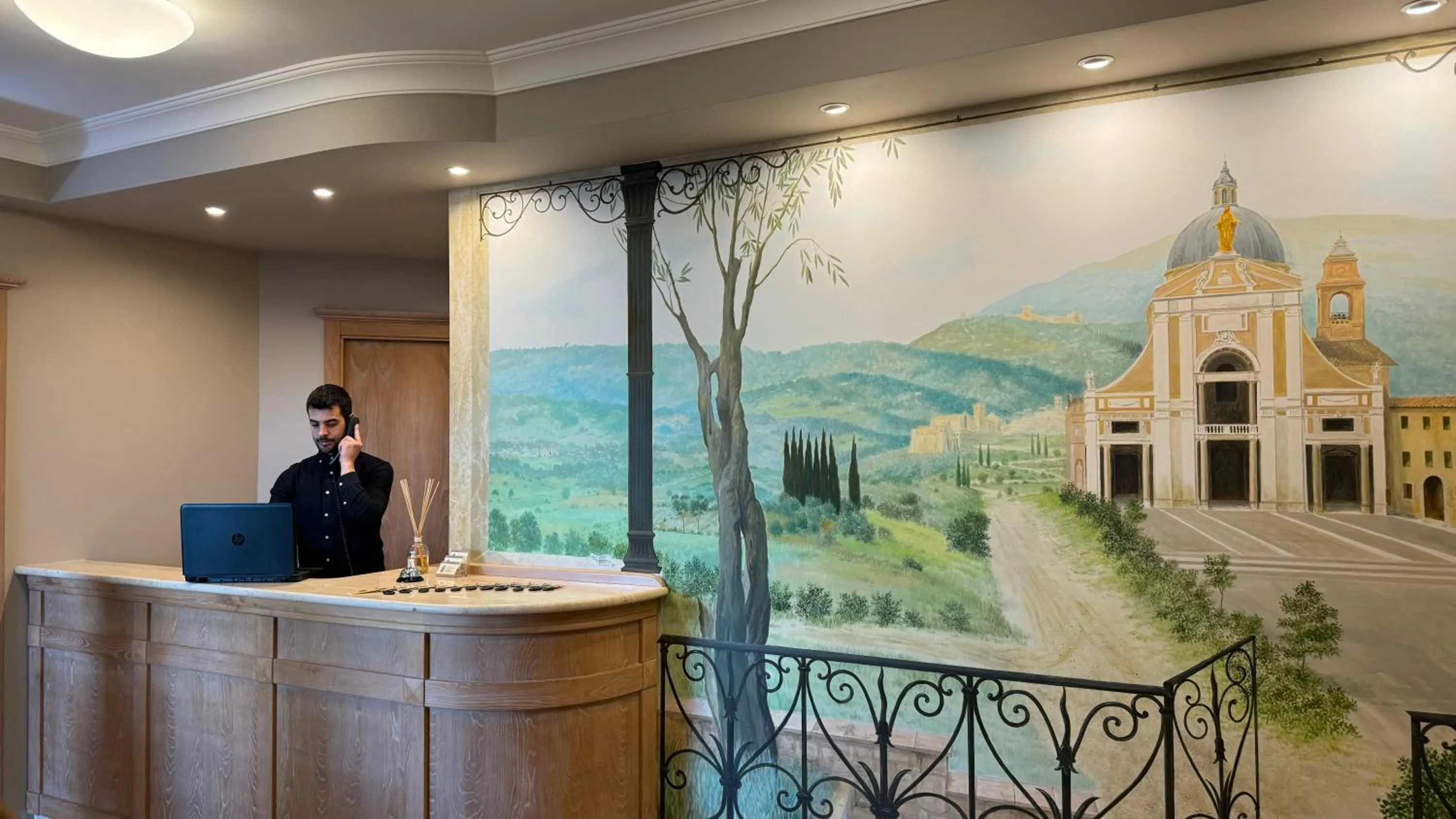 Lobby or reception in Hotel Cladan