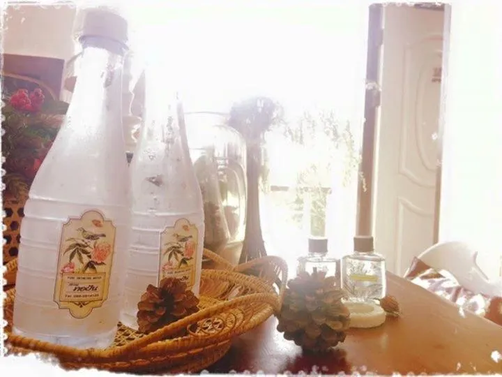 Drinks in Thorfun Guesthouse in the Garden