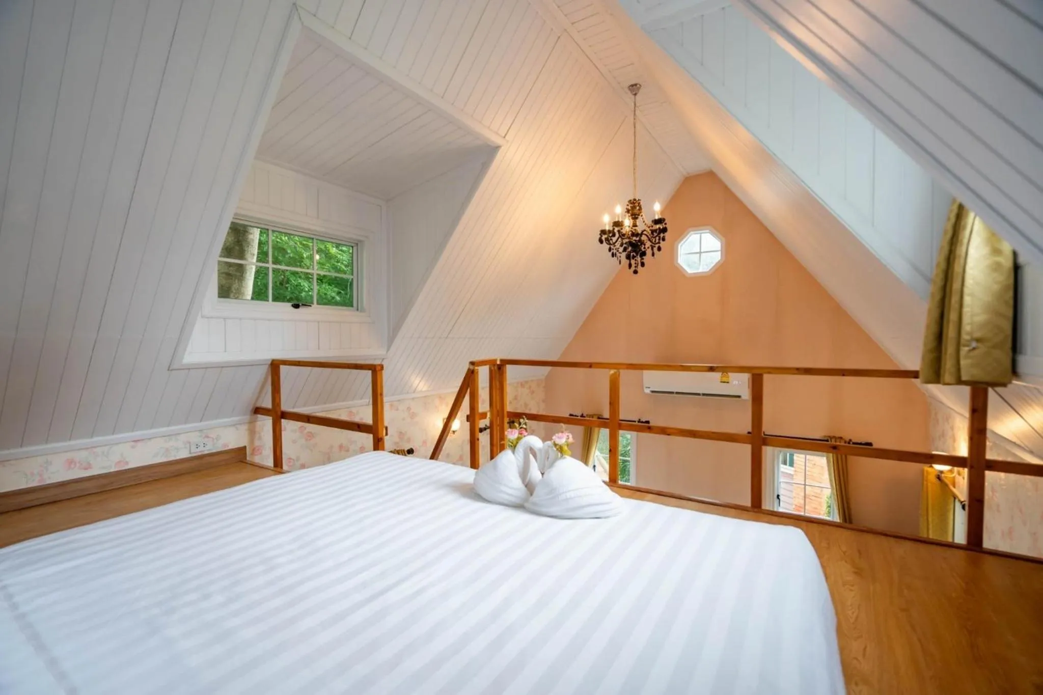 Bed in Puprai Tarnnarm Resort