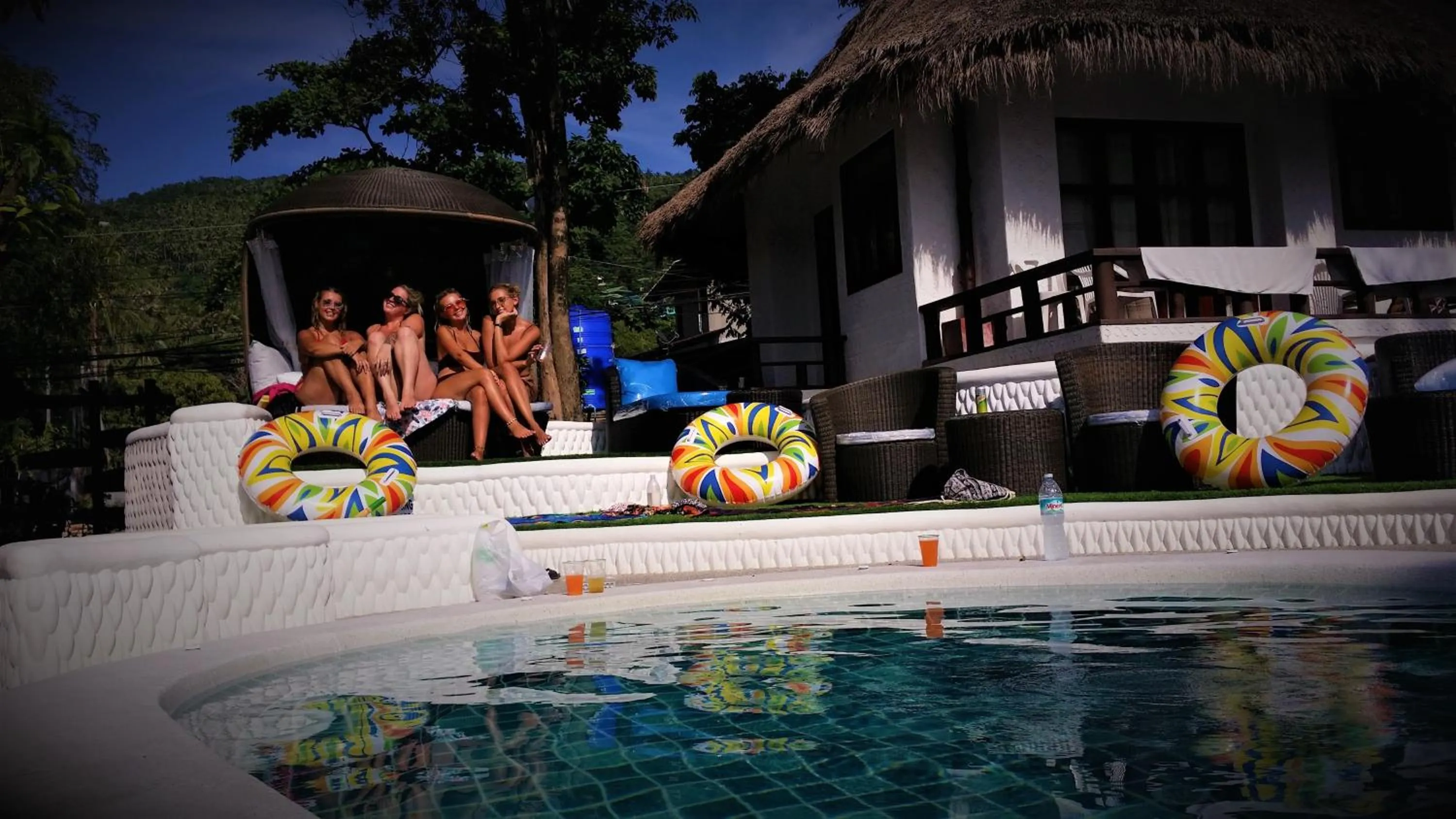 Garden view in Clear View Resort