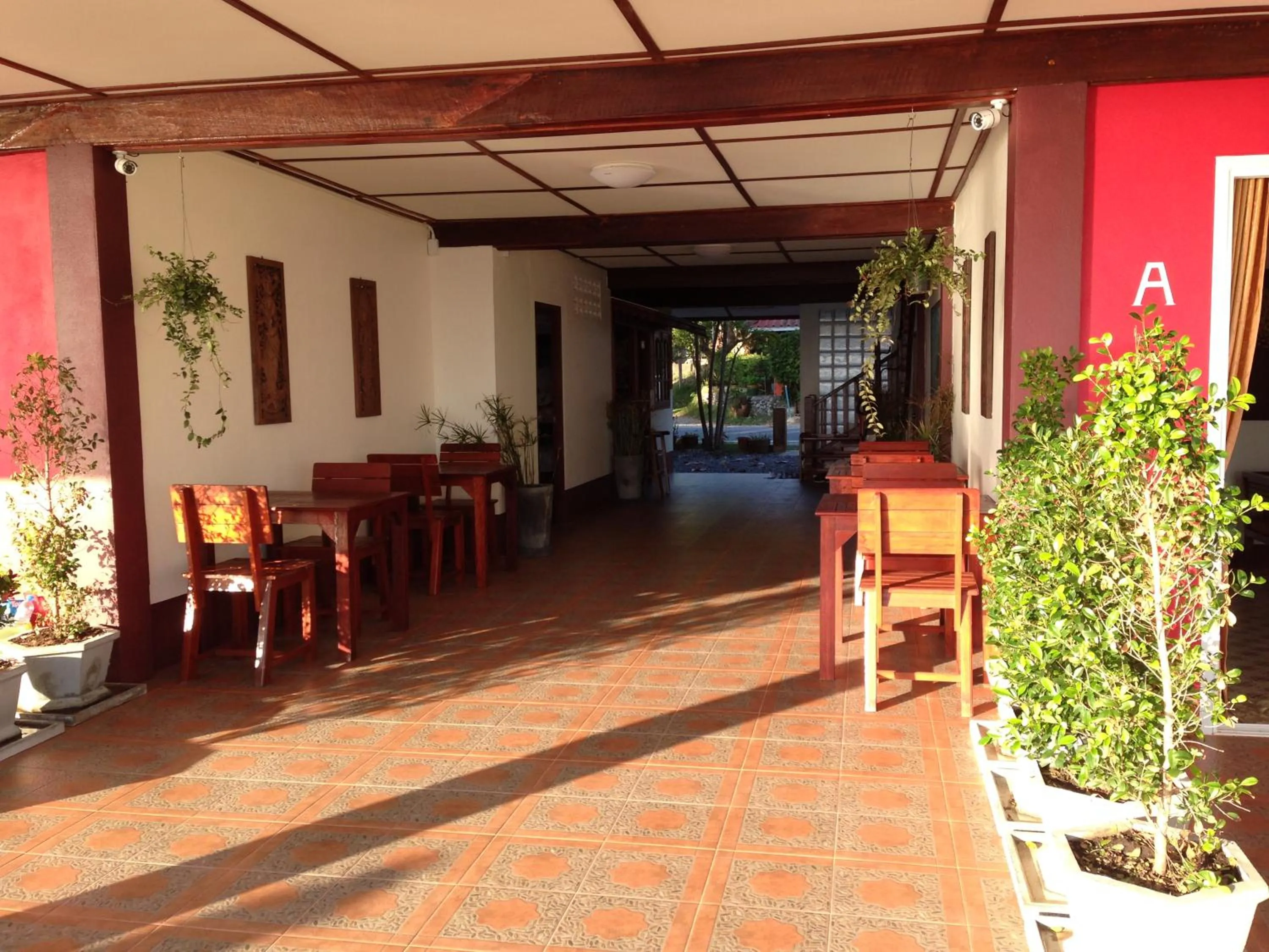 Dining area in Sea Breeze House, Naiplao Beach