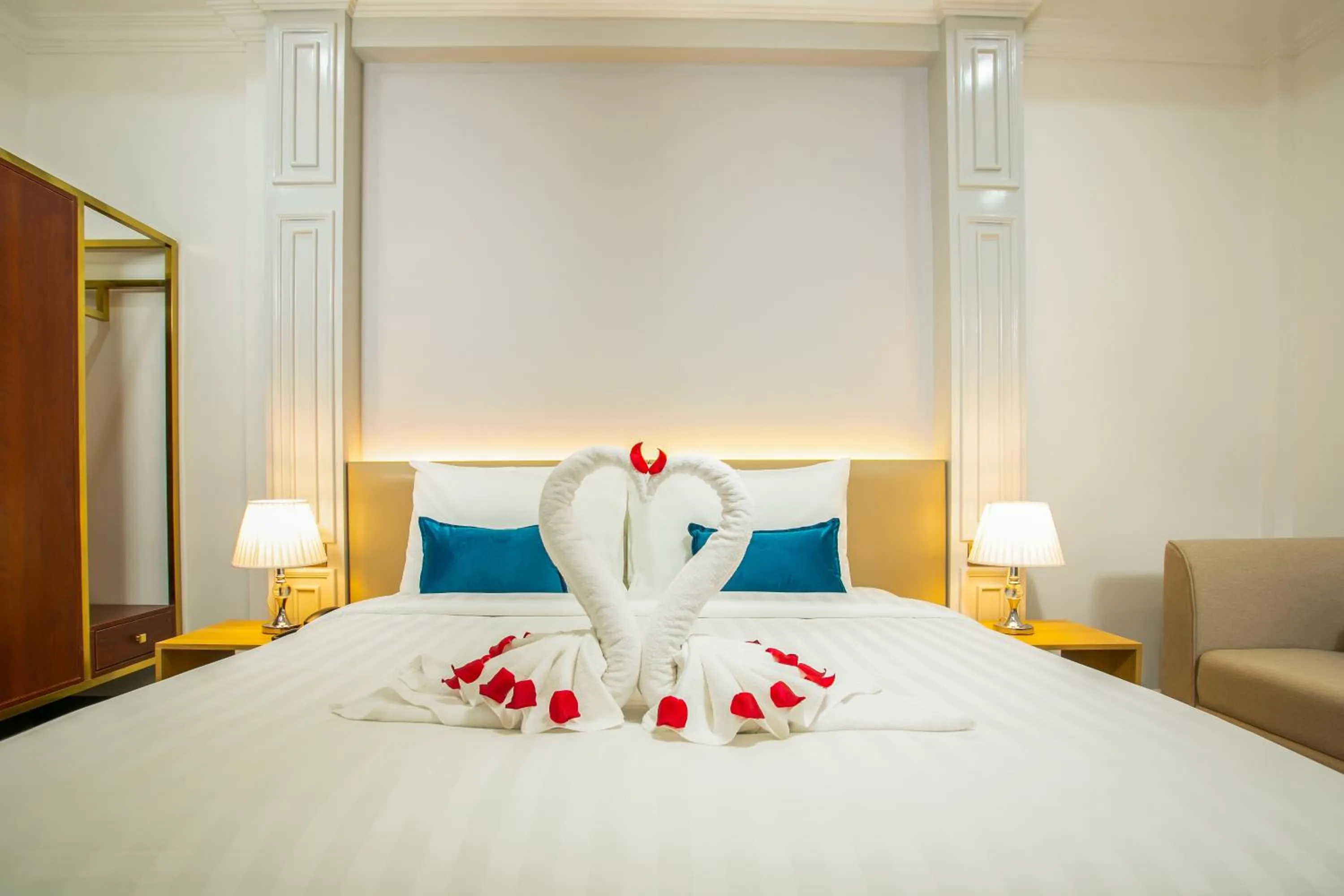 Bed in Cambana Poipet Hotel