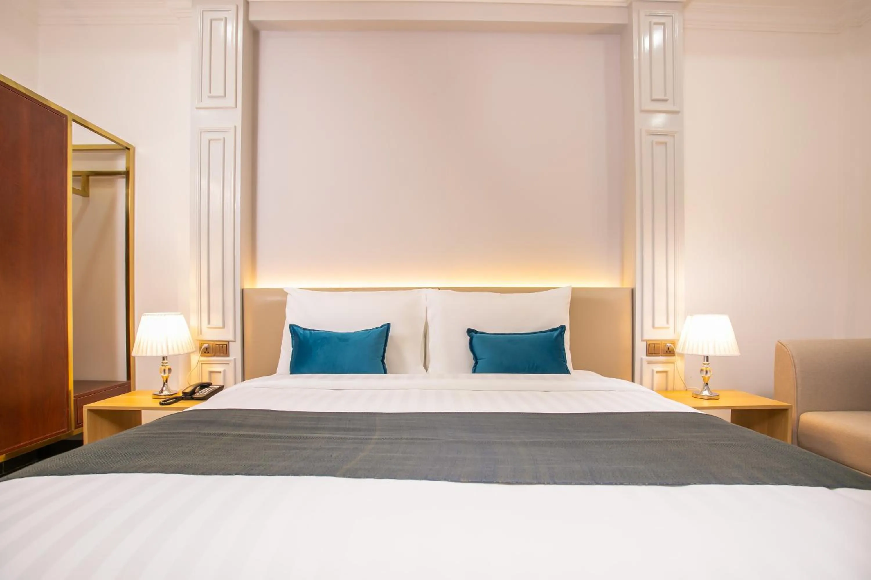 Bed in Cambana Poipet Hotel