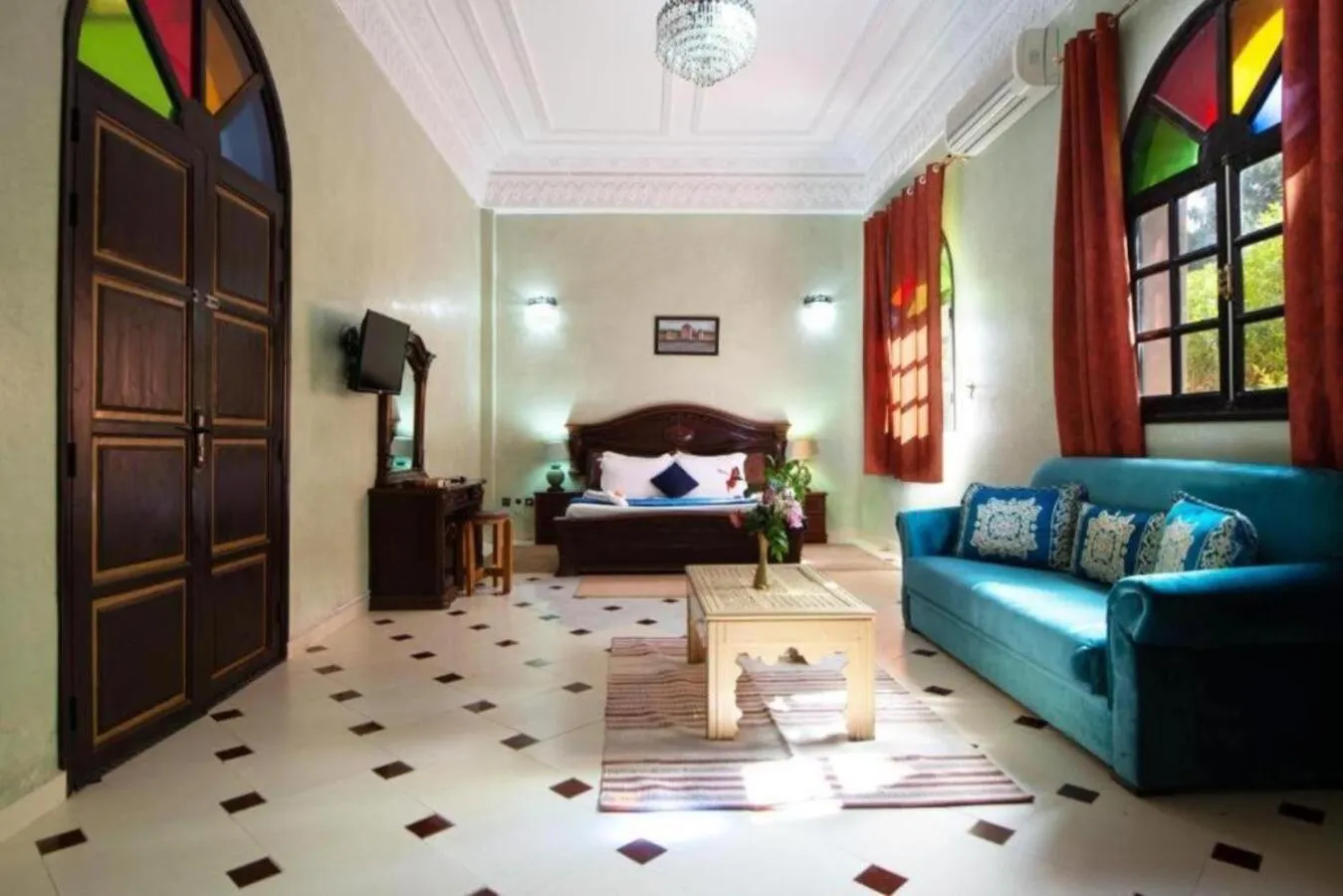 Bed in Riad Qodwa