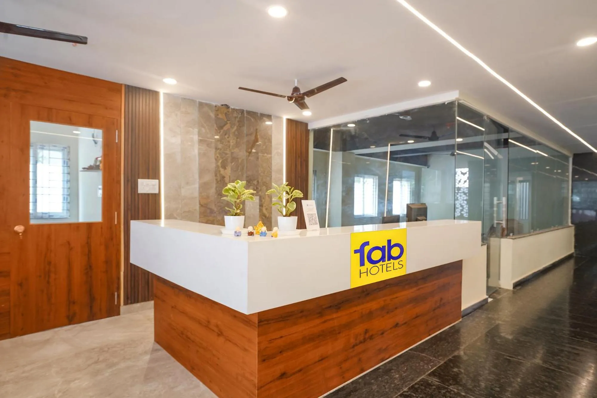 Lobby or reception in FabHotel Air Live - Nr Ameerpet metro station