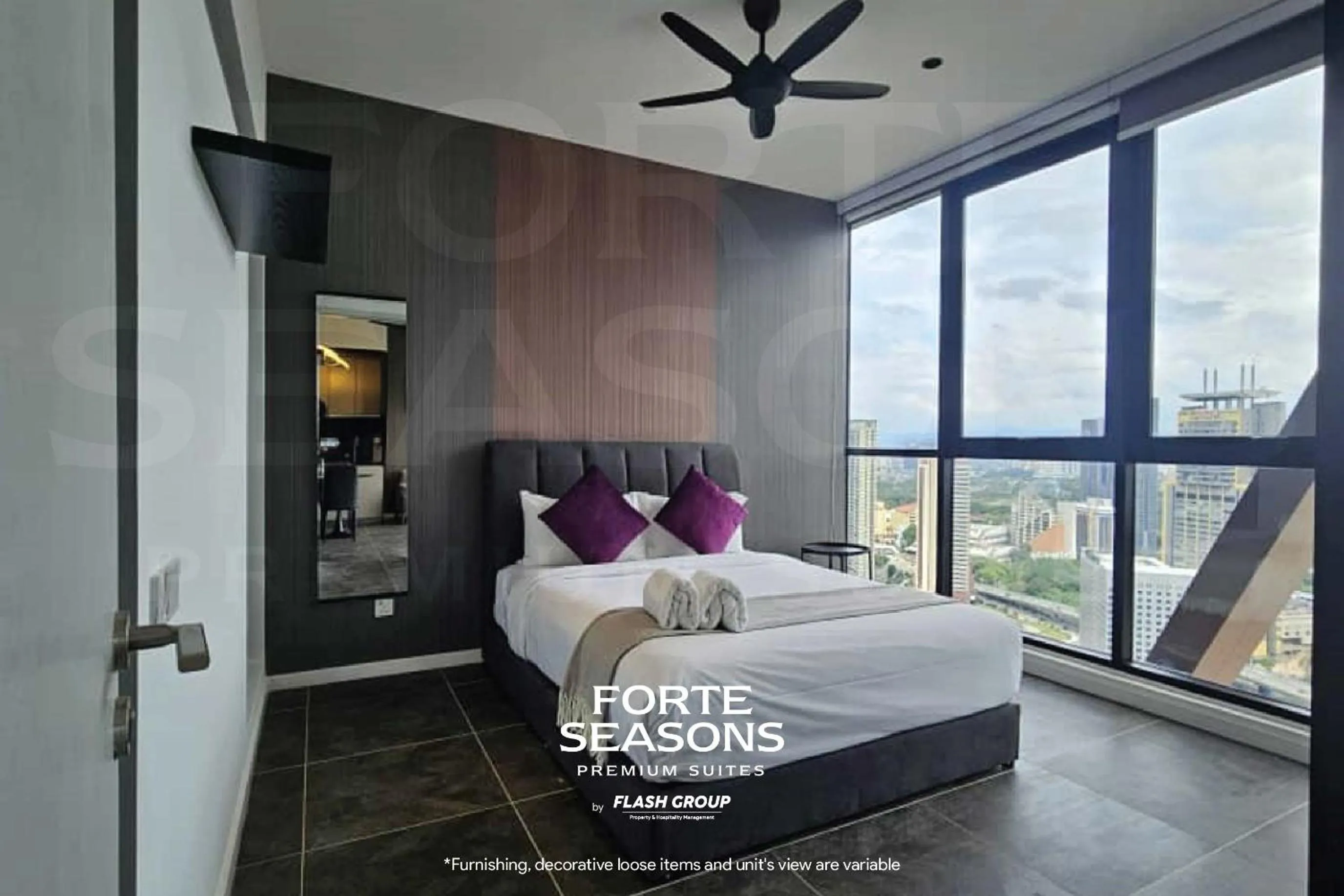 Bed in Forte Seasons Scarletz Premium Suites @ KLCC