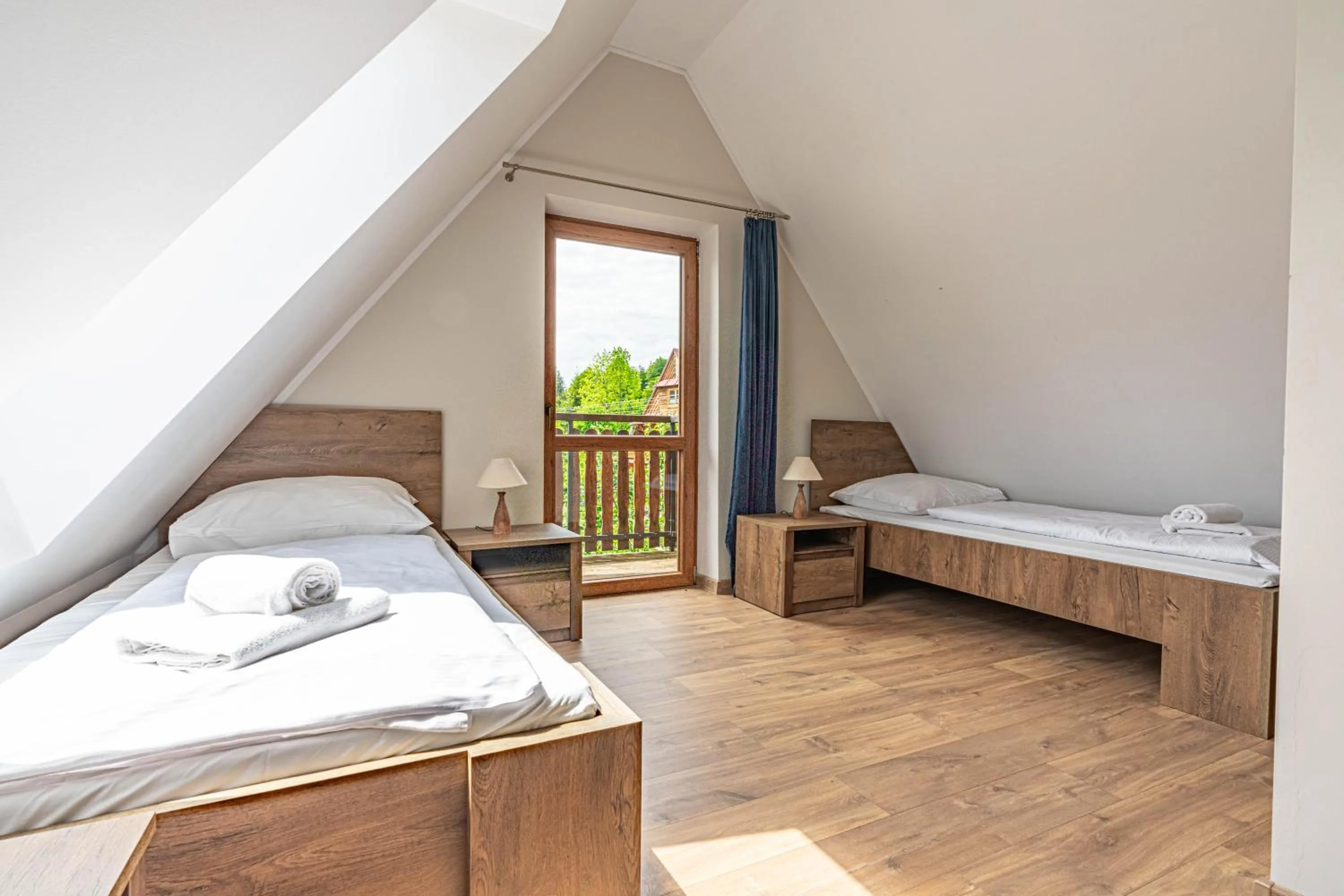 Bed in Willa Serafin-basen, sauny i jacuzzi w Willa Baciarka dodatkowo płatne