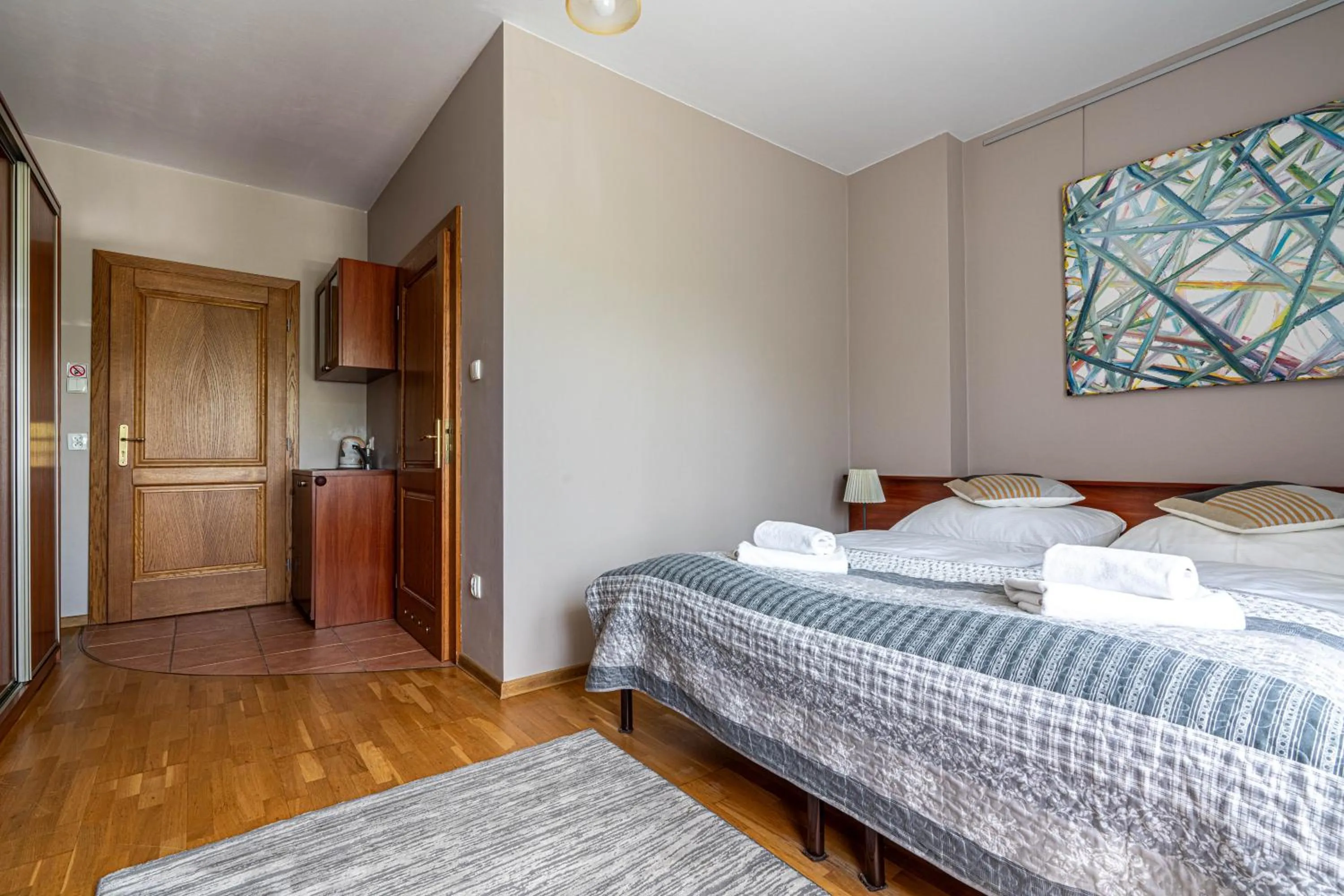 Bed in Willa Serafin-basen, sauny i jacuzzi w Willa Baciarka dodatkowo płatne