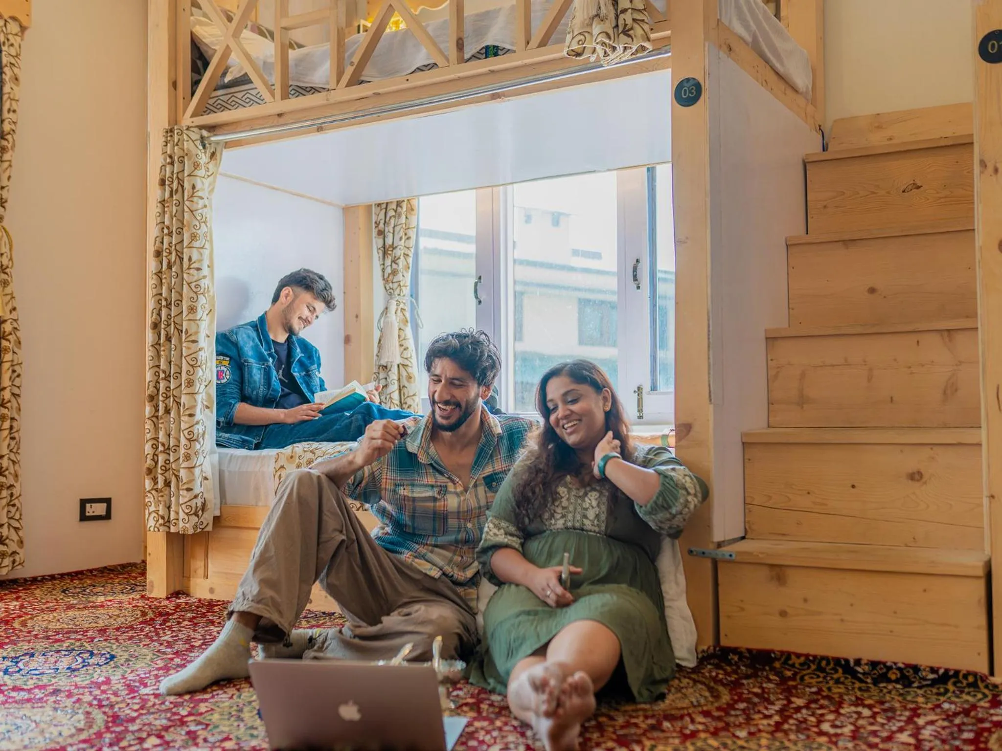 group of guests in Moustache Srinagar