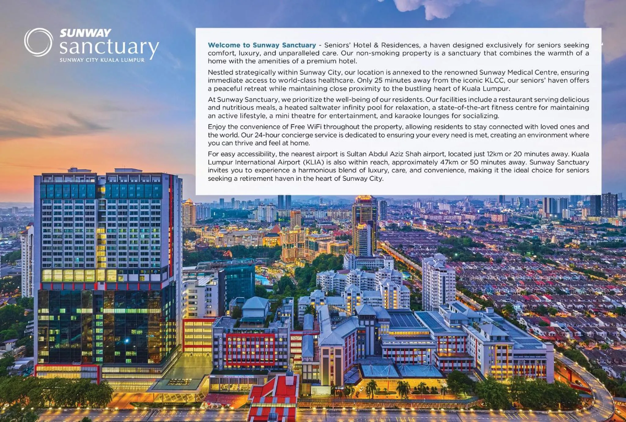 Property building in Sunway Sanctuary - Seniors Hotel & Residences