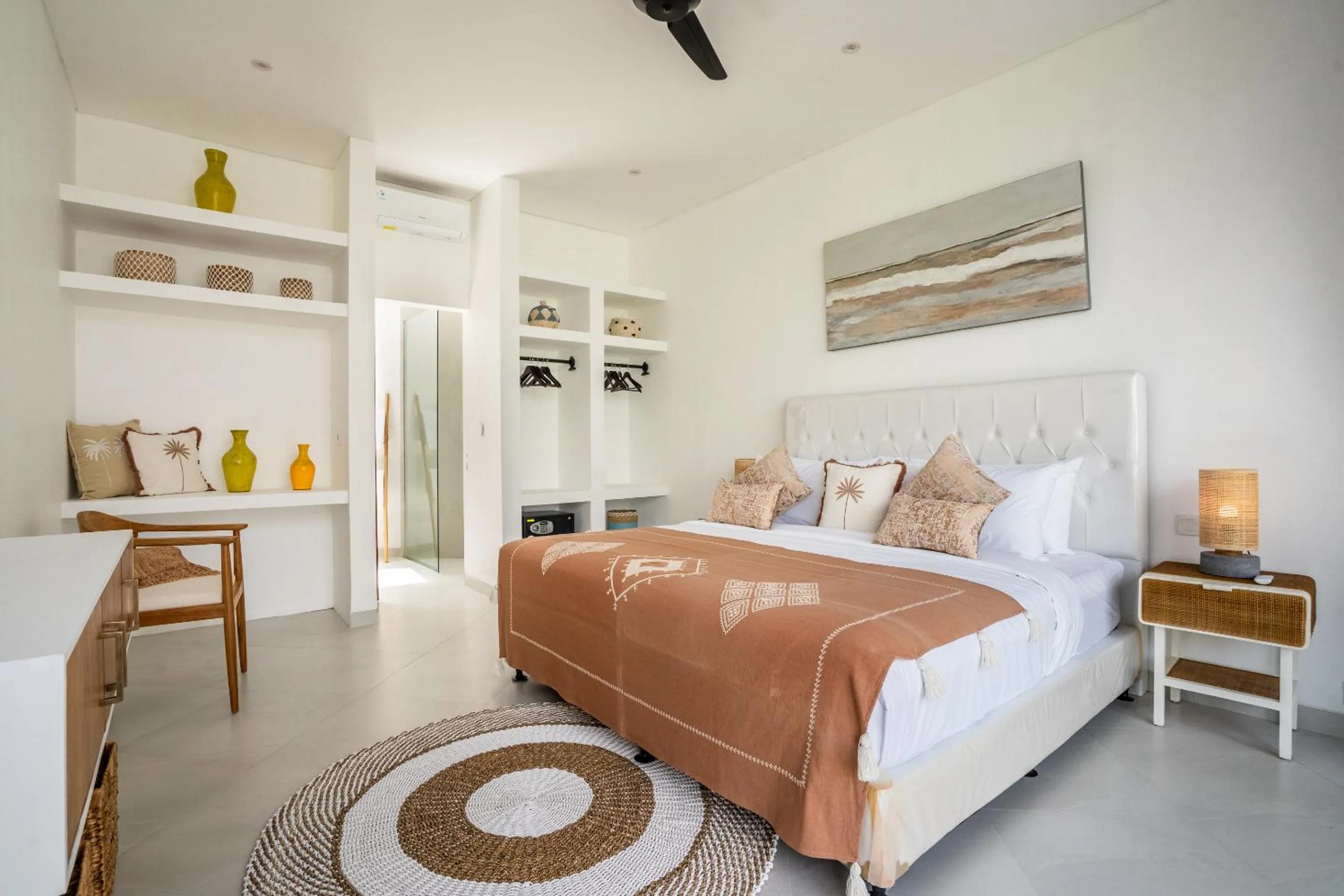 Bed in Villa Ozkar - Elegant 3-Bedroom Villa with Pool & Sunset Terrace