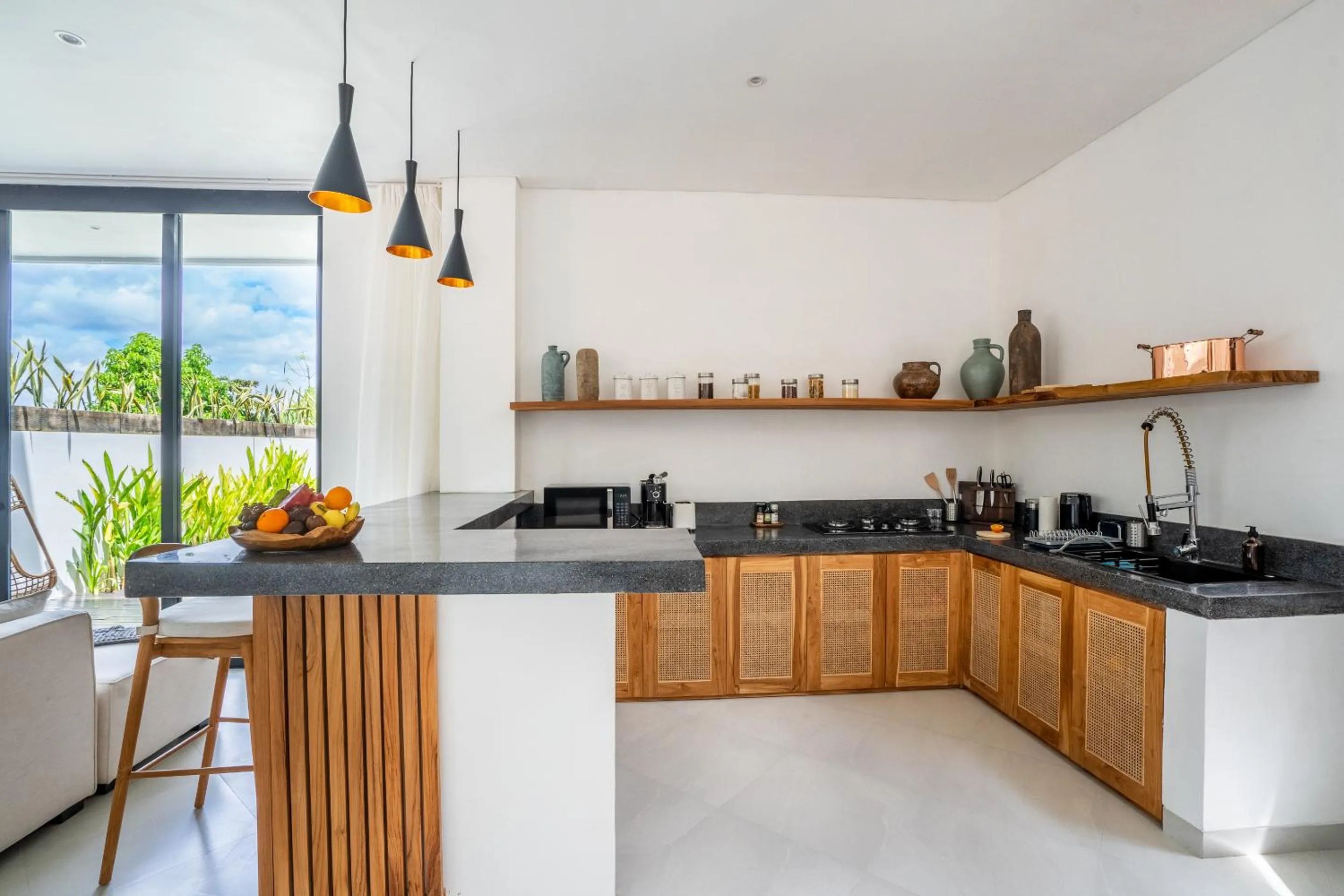Kitchen or kitchenette in Villa Ozkar - Elegant 3-Bedroom Villa with Pool & Sunset Terrace