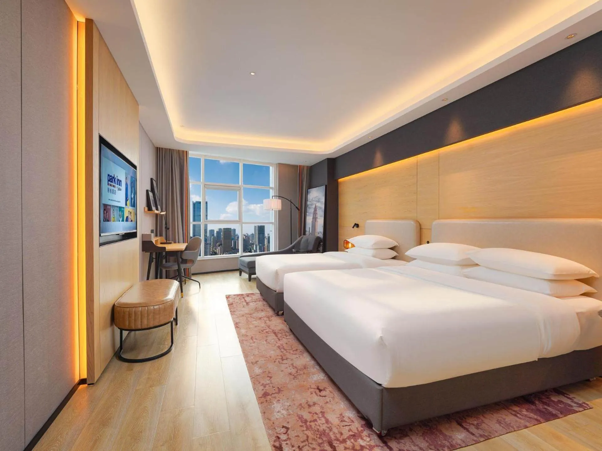 Photo of the whole room, Bed in Park Inn by Radission Tianjin Binhai International Airport