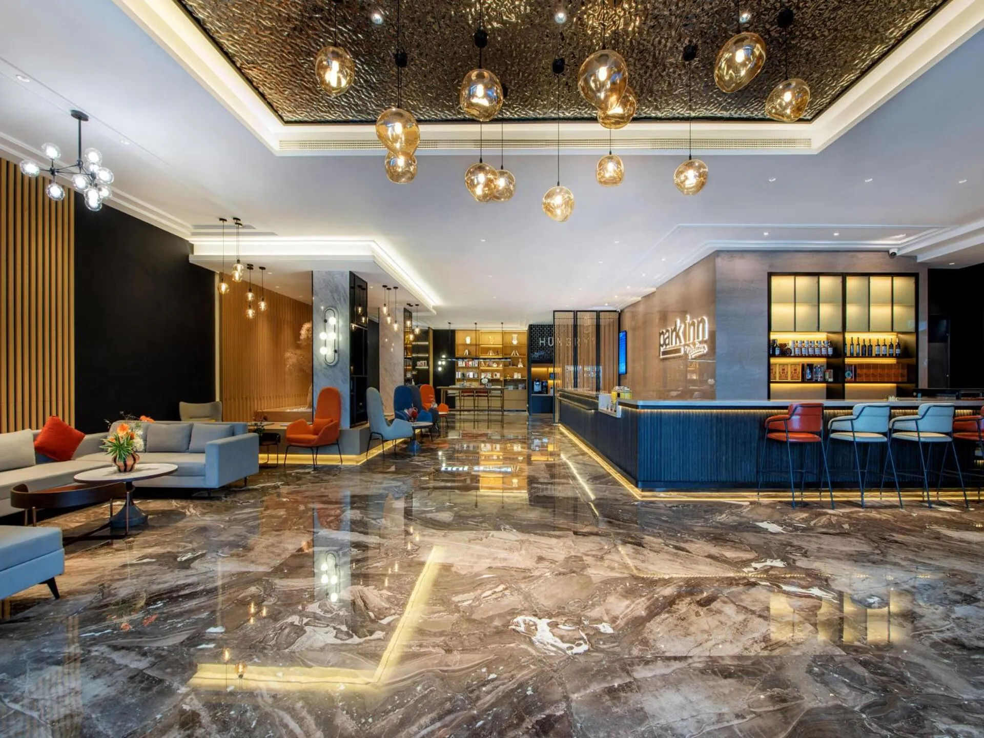 Seating area in Park Inn by Radisson Zhuhai Gaolan Port