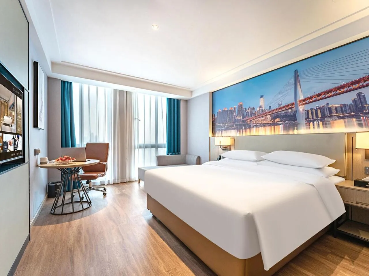 Bed in Vienna International Hotel Chongqing Jiangbeizui Financial Center