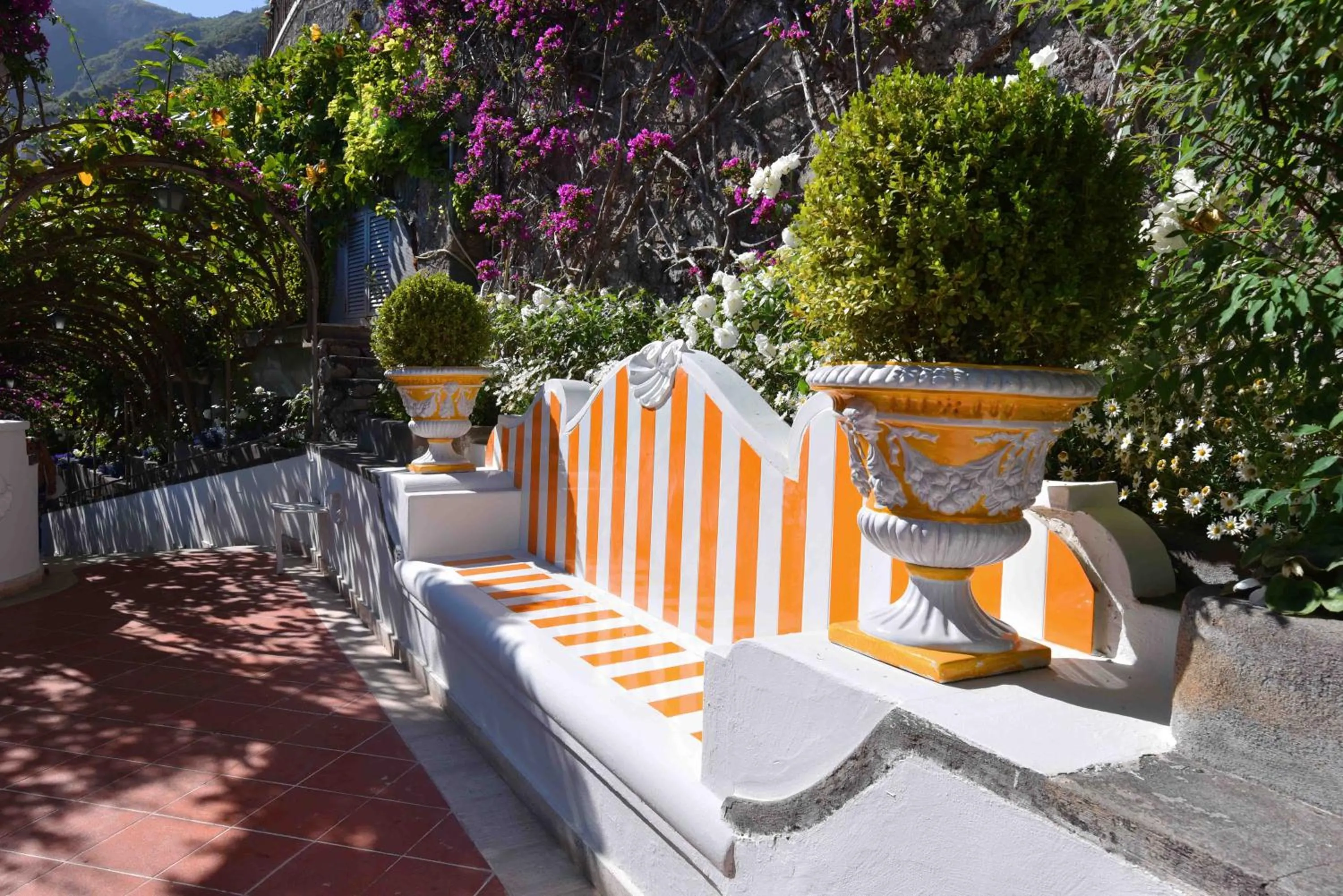 Inner courtyard view in Villa Boheme Exclusive Luxury Suites