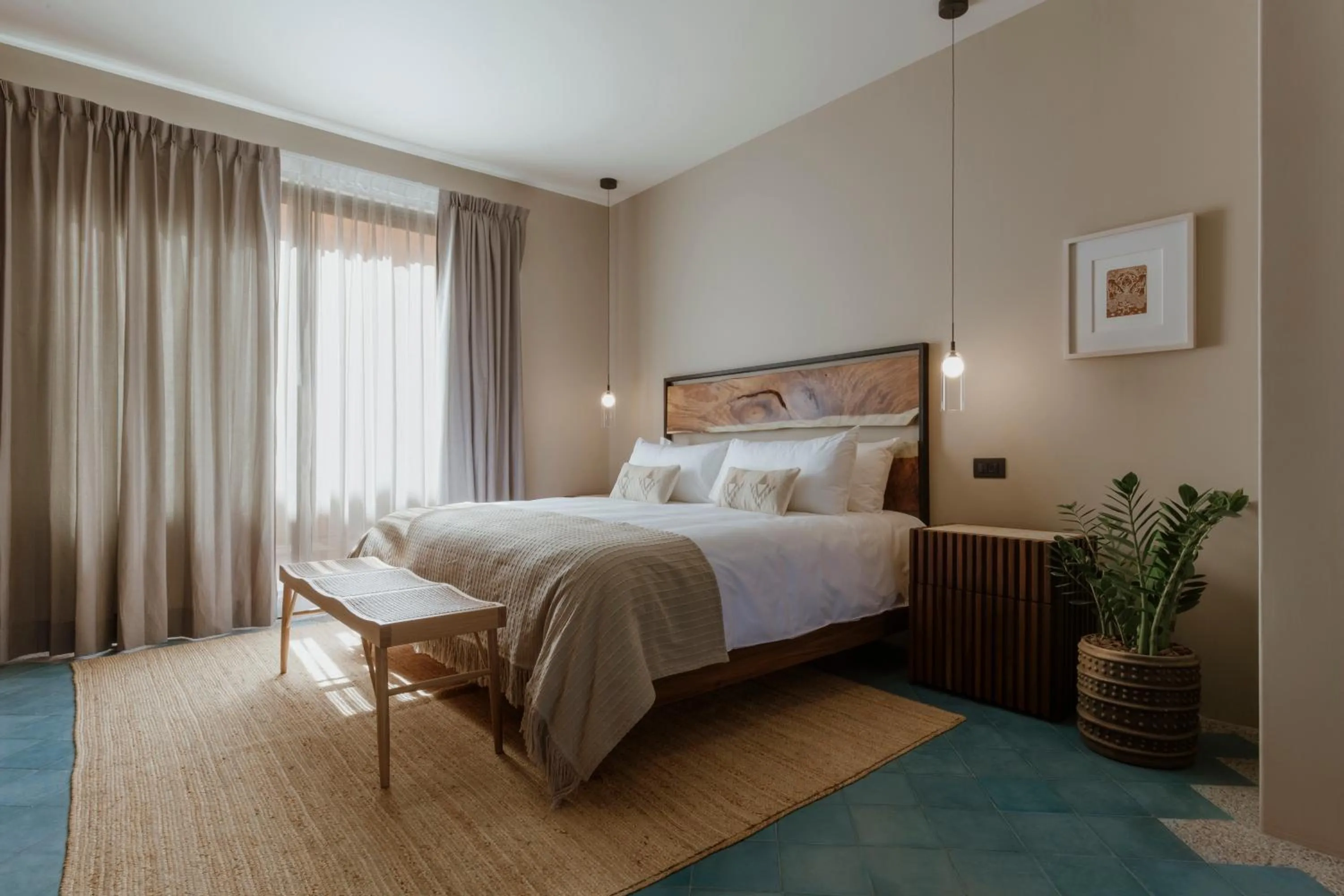 Photo of the whole room, Bed in Macondo Arte Oaxaca