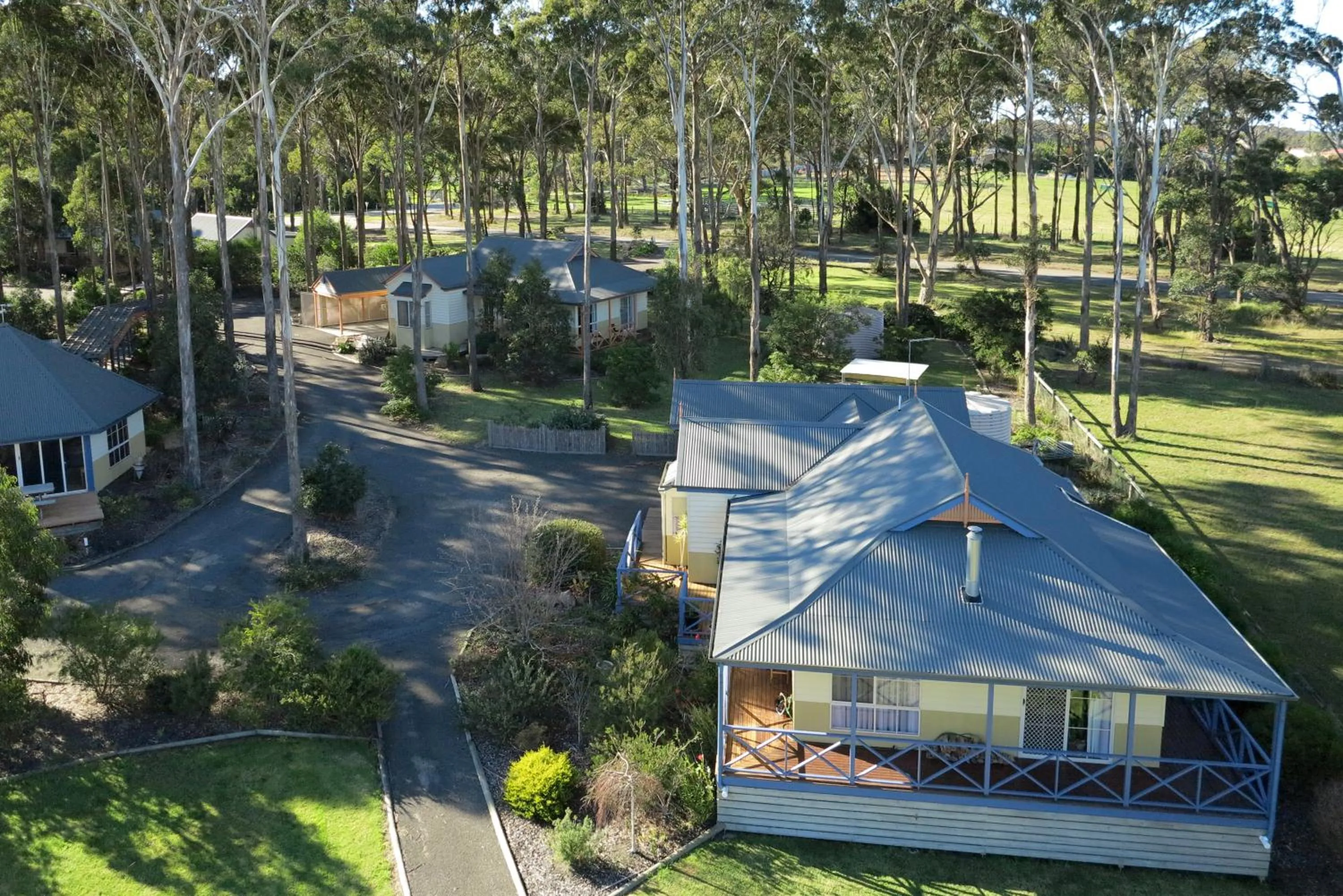 Bird's eye view in Waverley House Cottages