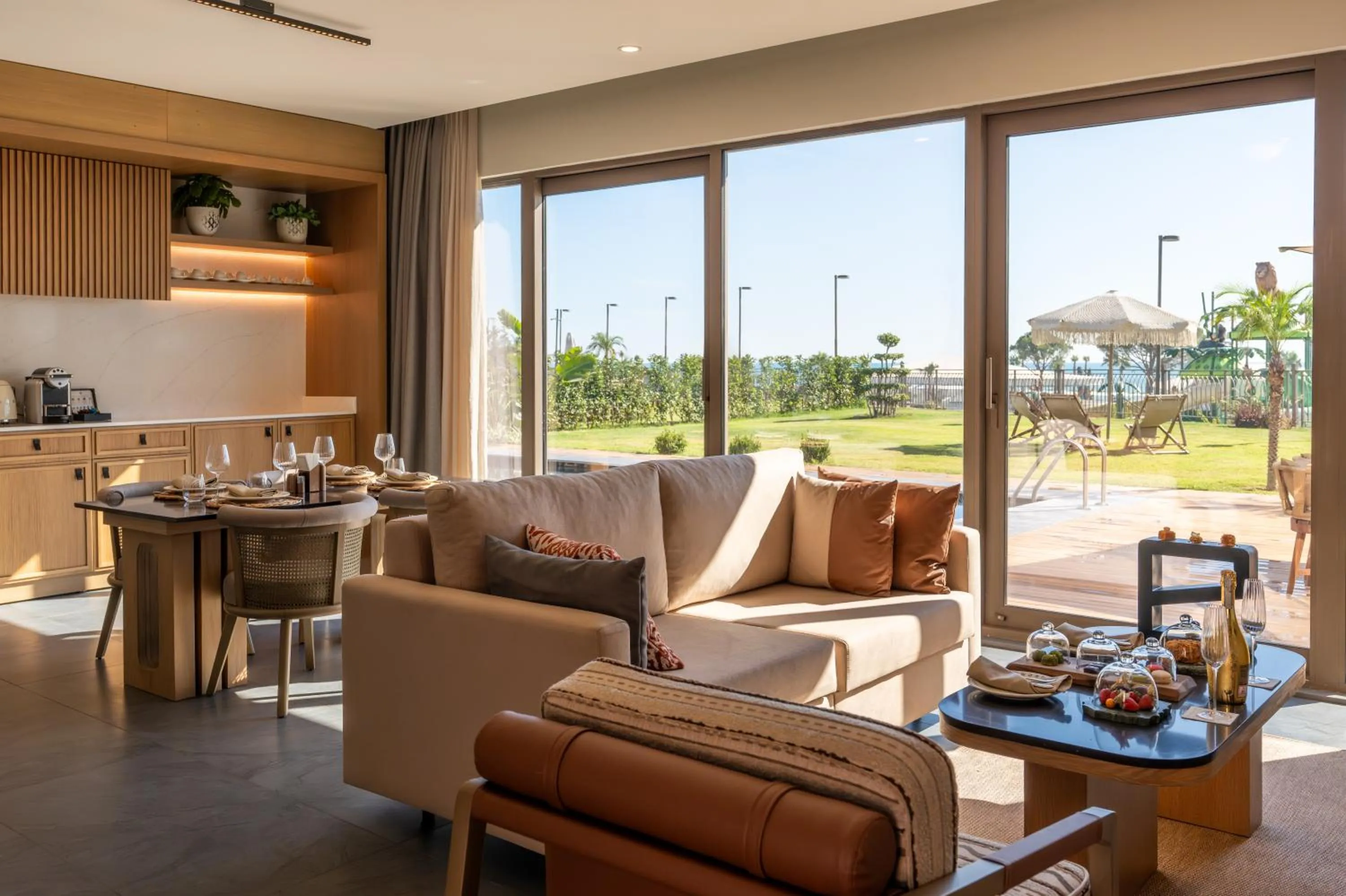 Seating area in Ethno Belek