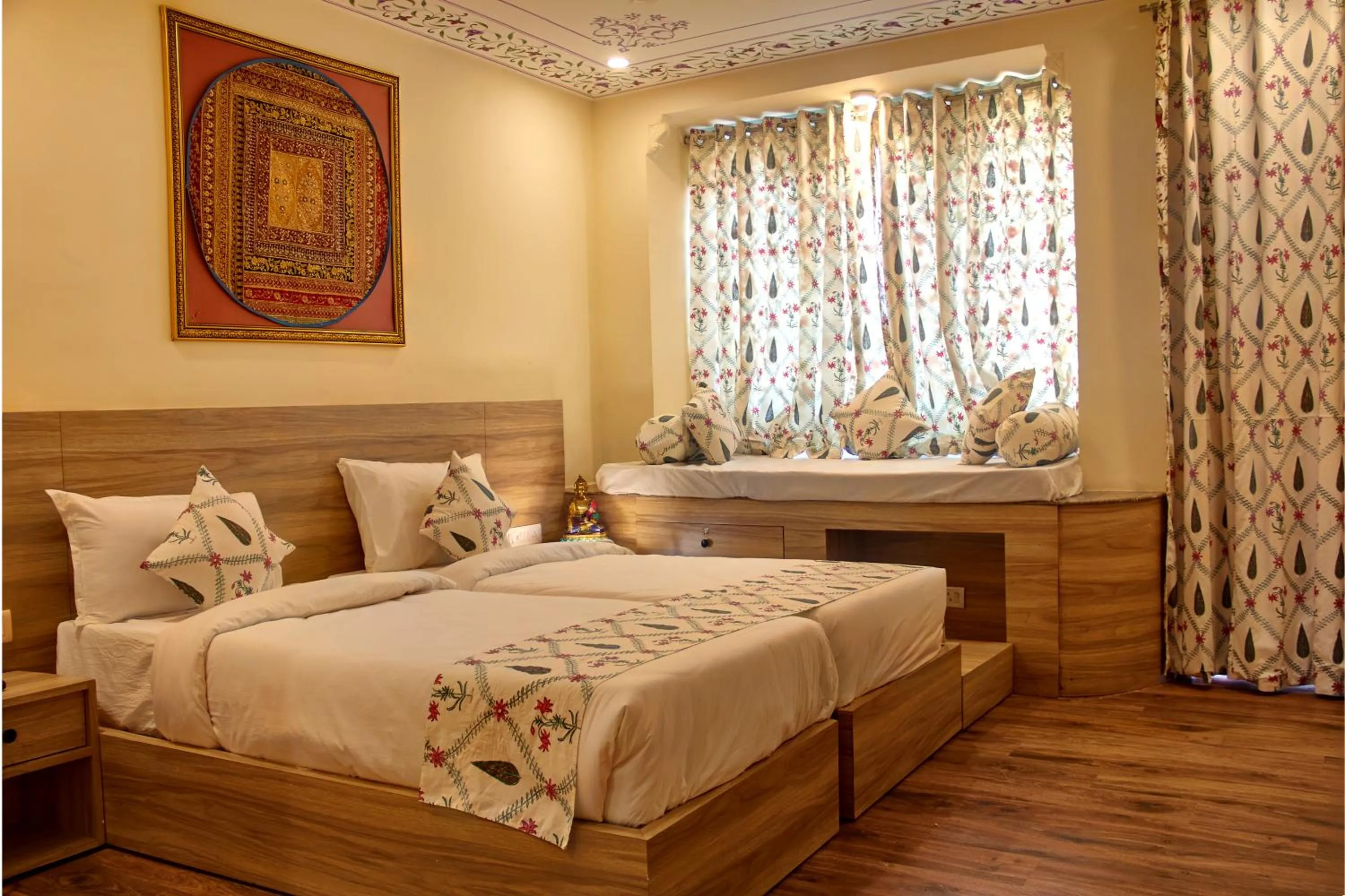 Bed in Ranthambhore Uday Vilas