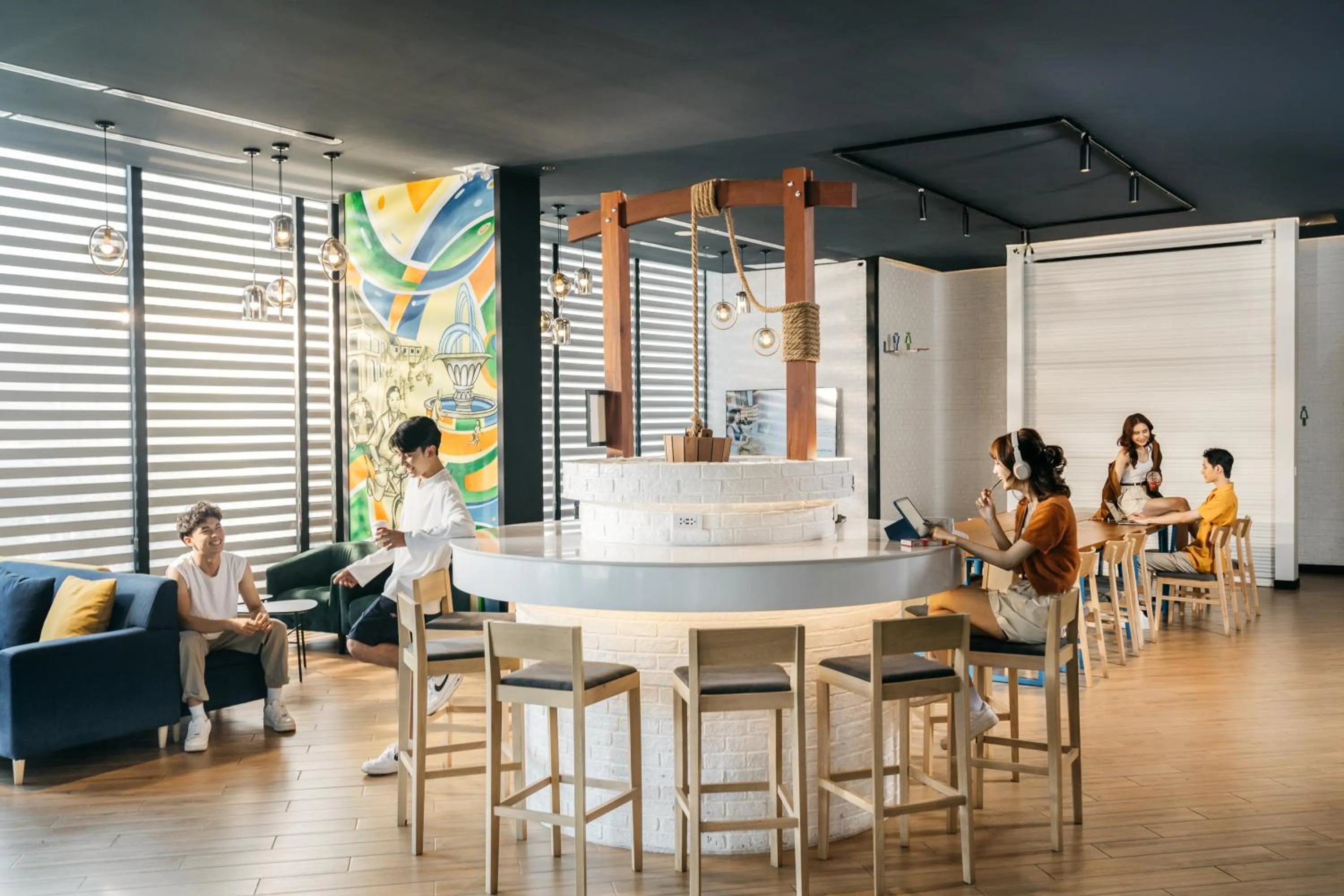 Seating area in COSI Vientiane Nam Phu