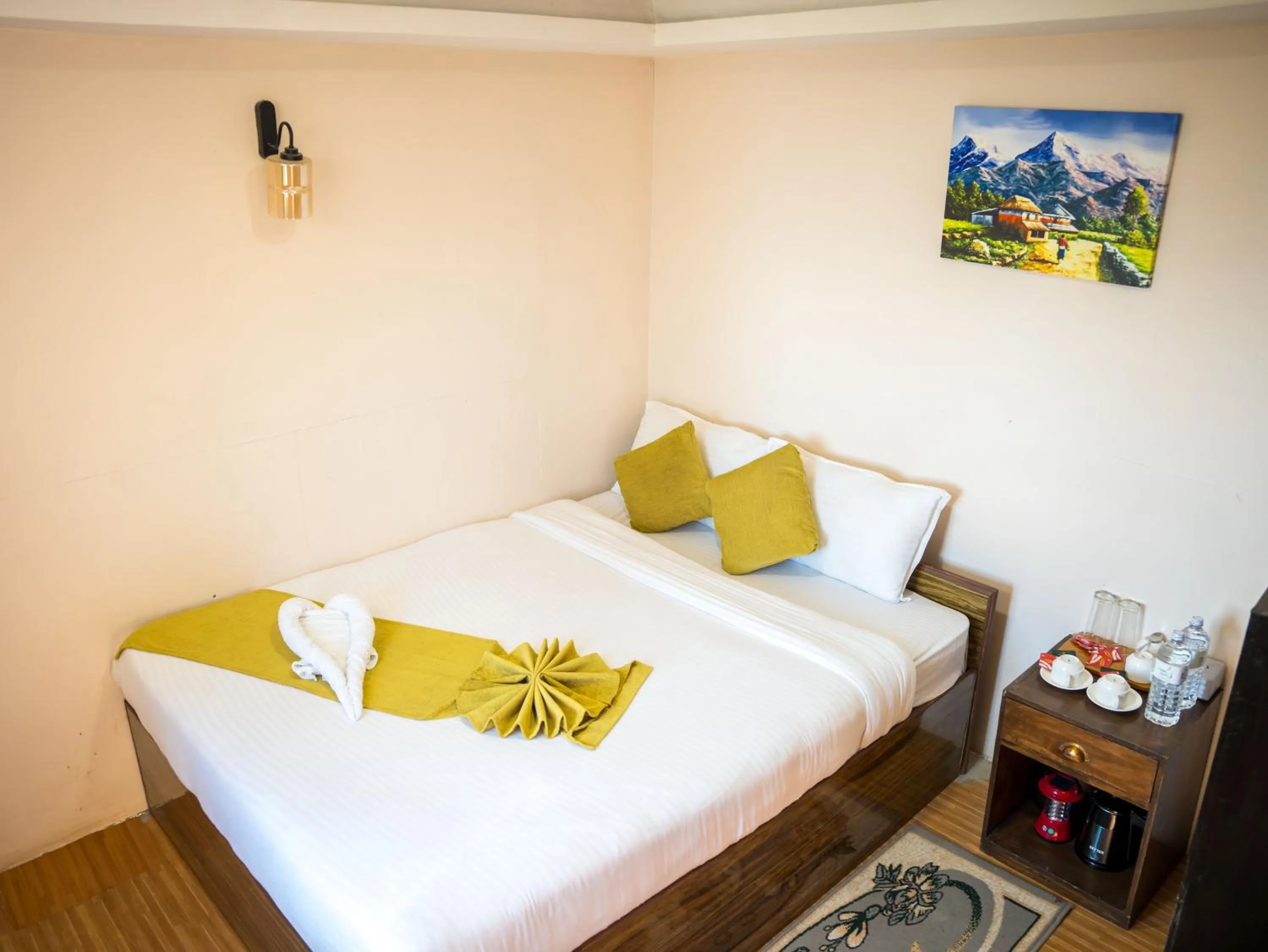 Bed in Naya Gaun Eco Resort