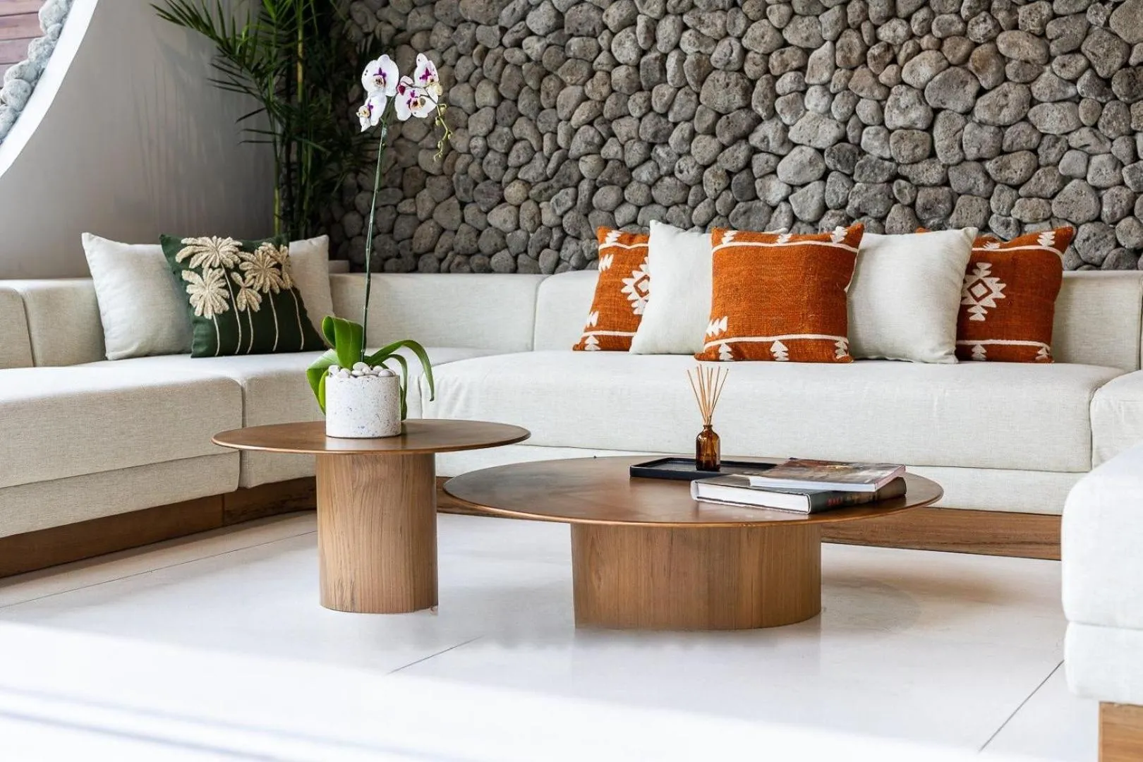 Living room in AMR Echo Beach Villa's Canggu