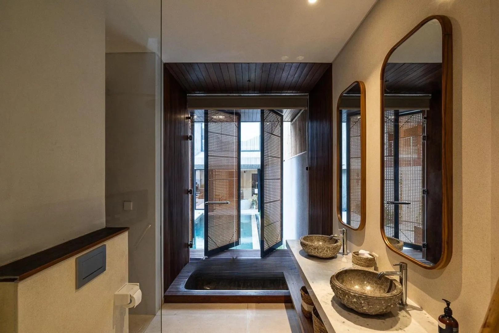 Bathroom in AMR Echo Beach Villa's Canggu