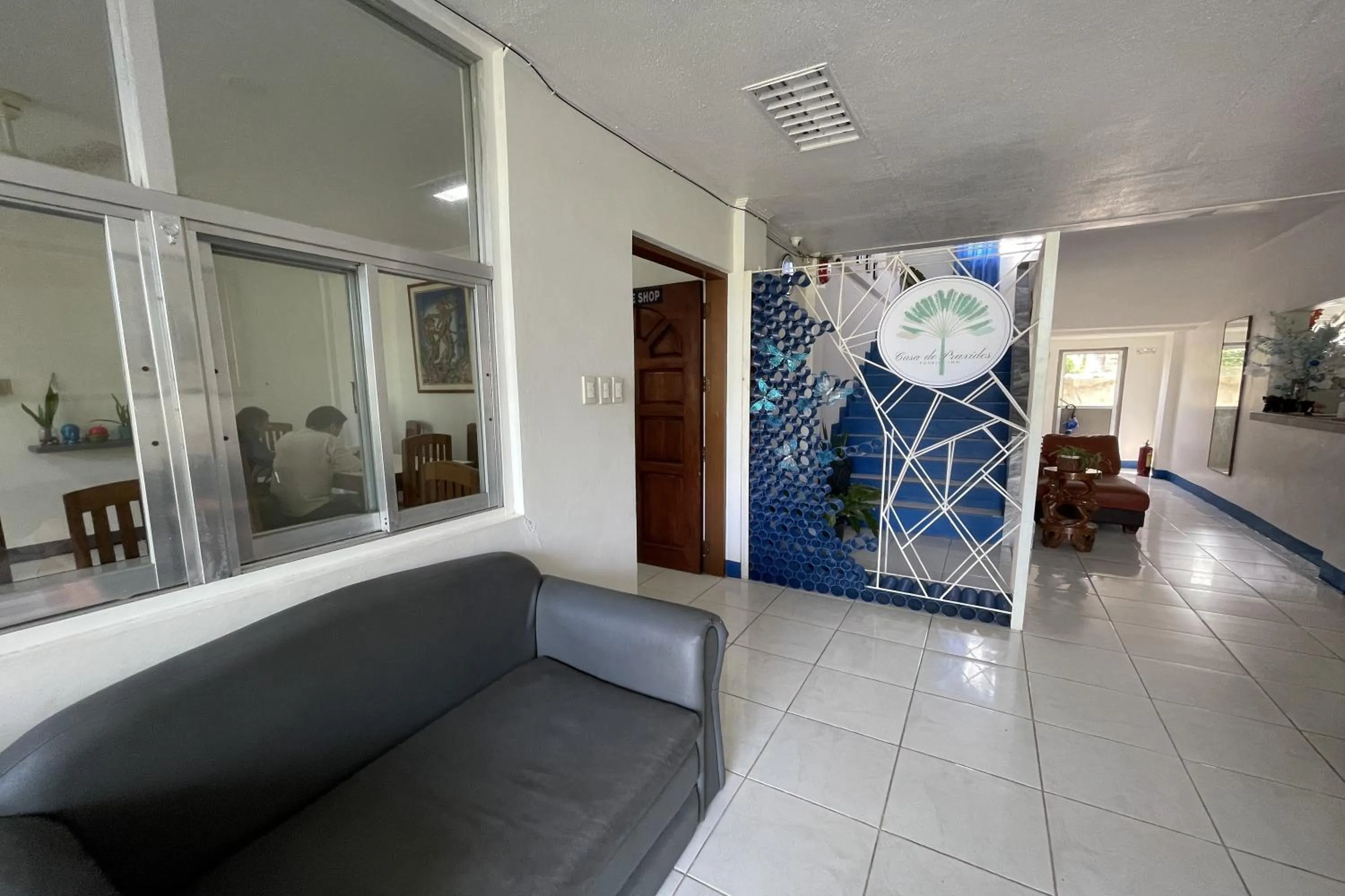 Seating area in Casa de Praxides Tourist Inn Palawan