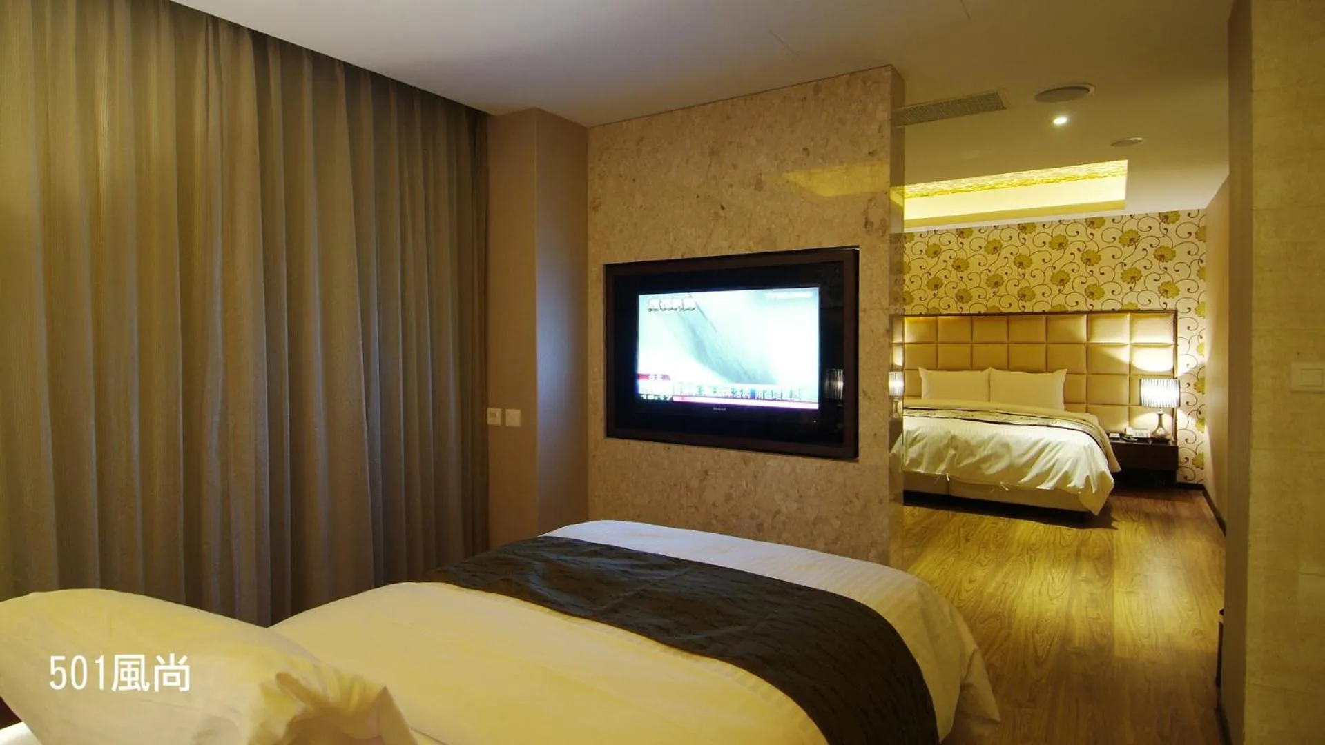 Bed in 奇美國際商務旅館