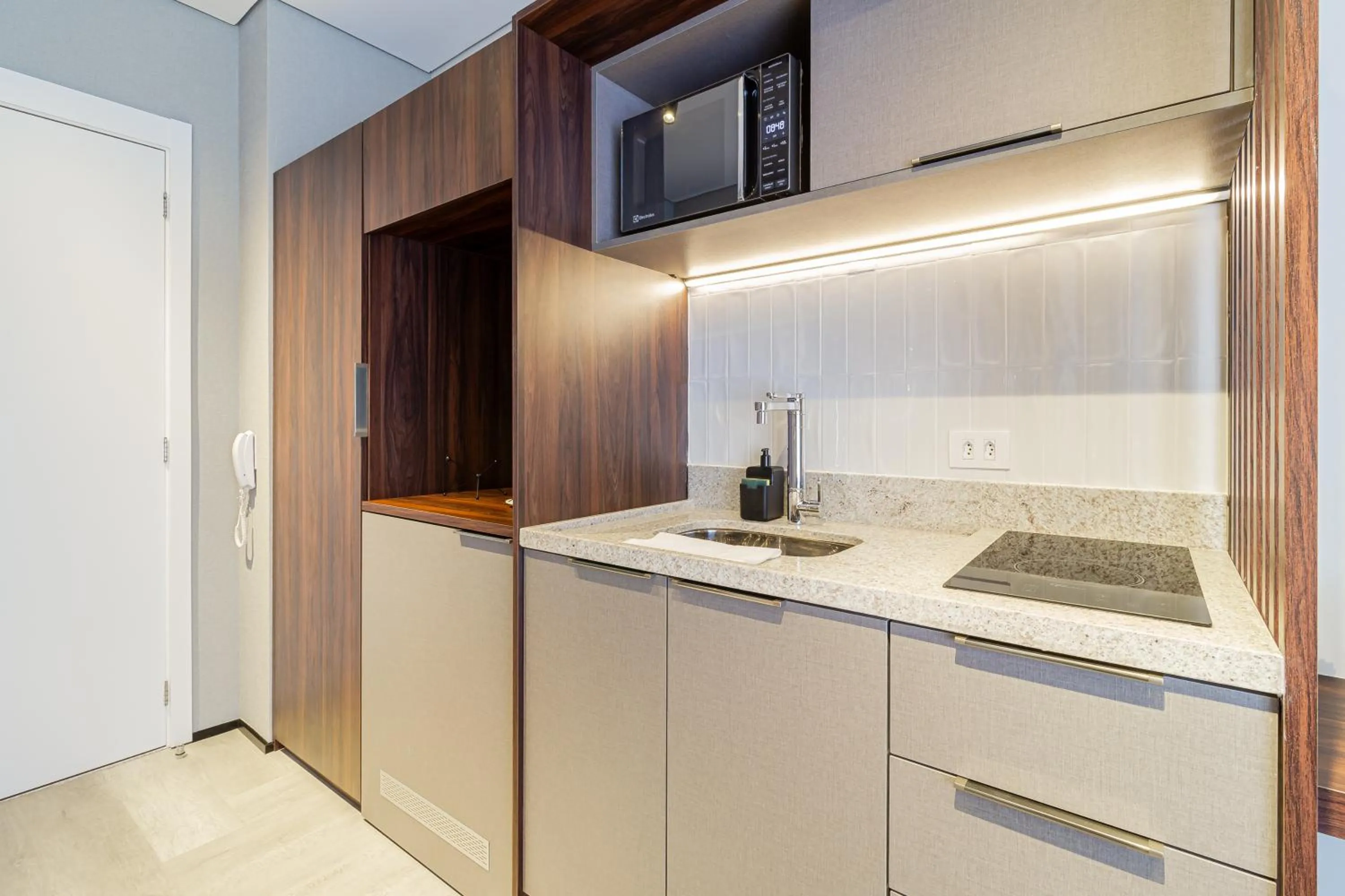 Kitchen or kitchenette in Iconyc Charlie Ibirapuera Hotel