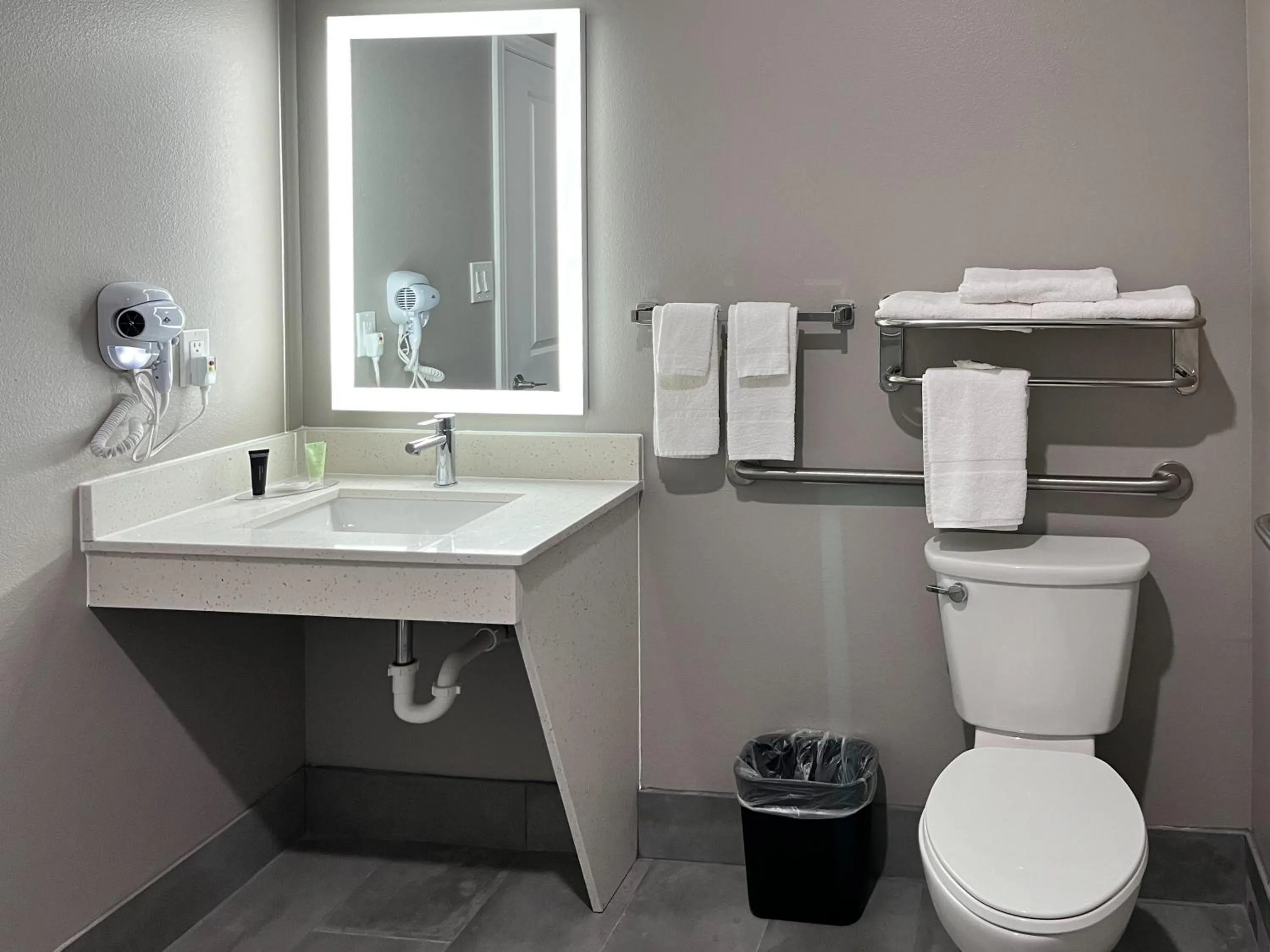 Bathroom in Studio 6 Katy, TX Energy Corridor