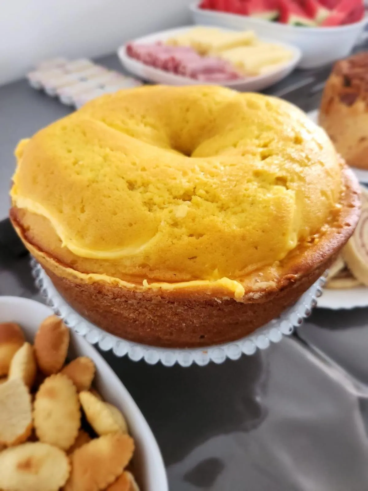 Buffet breakfast in Pousada BOB Suítes