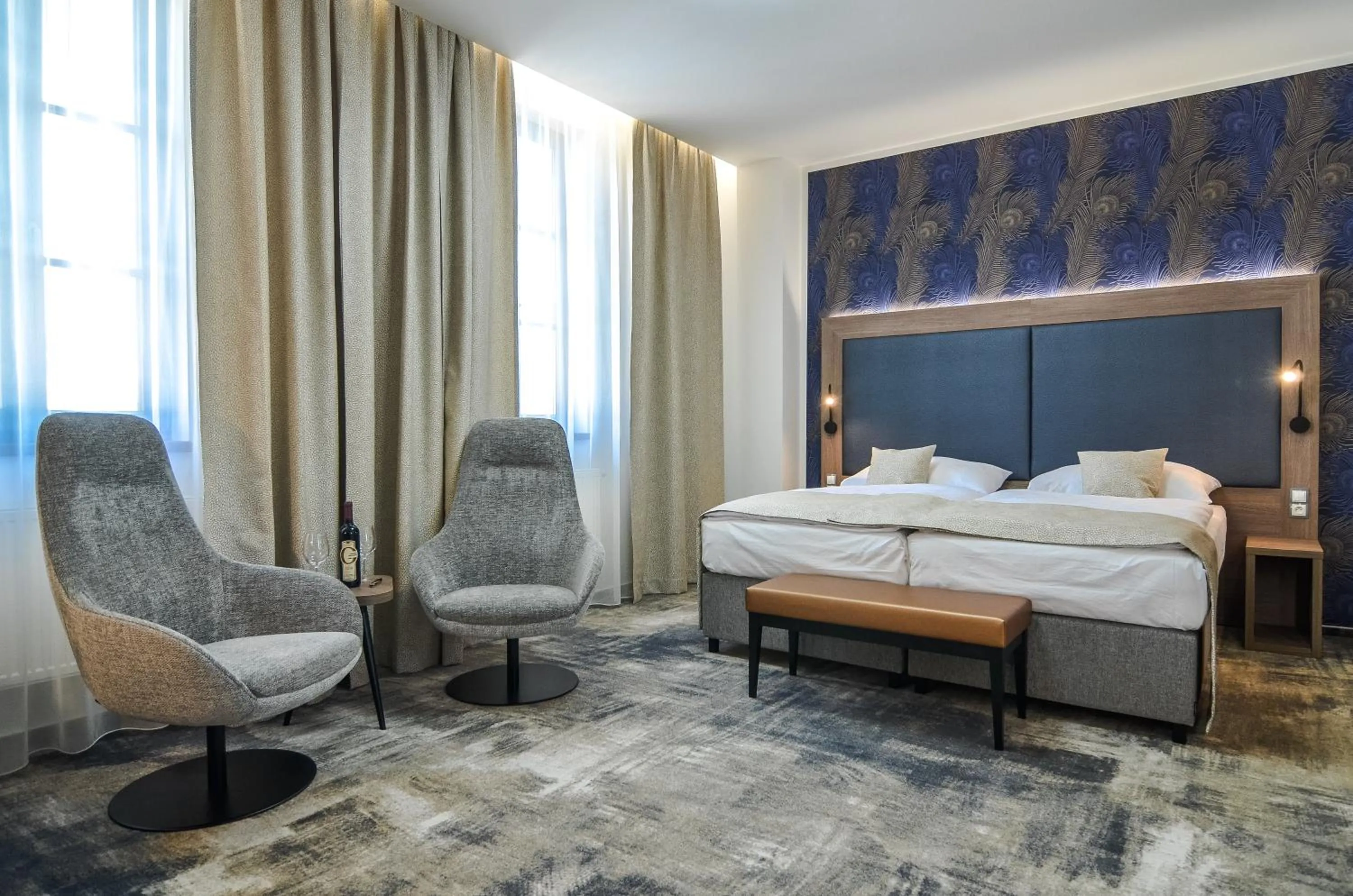 Bed in Hotel Galant Mikulov