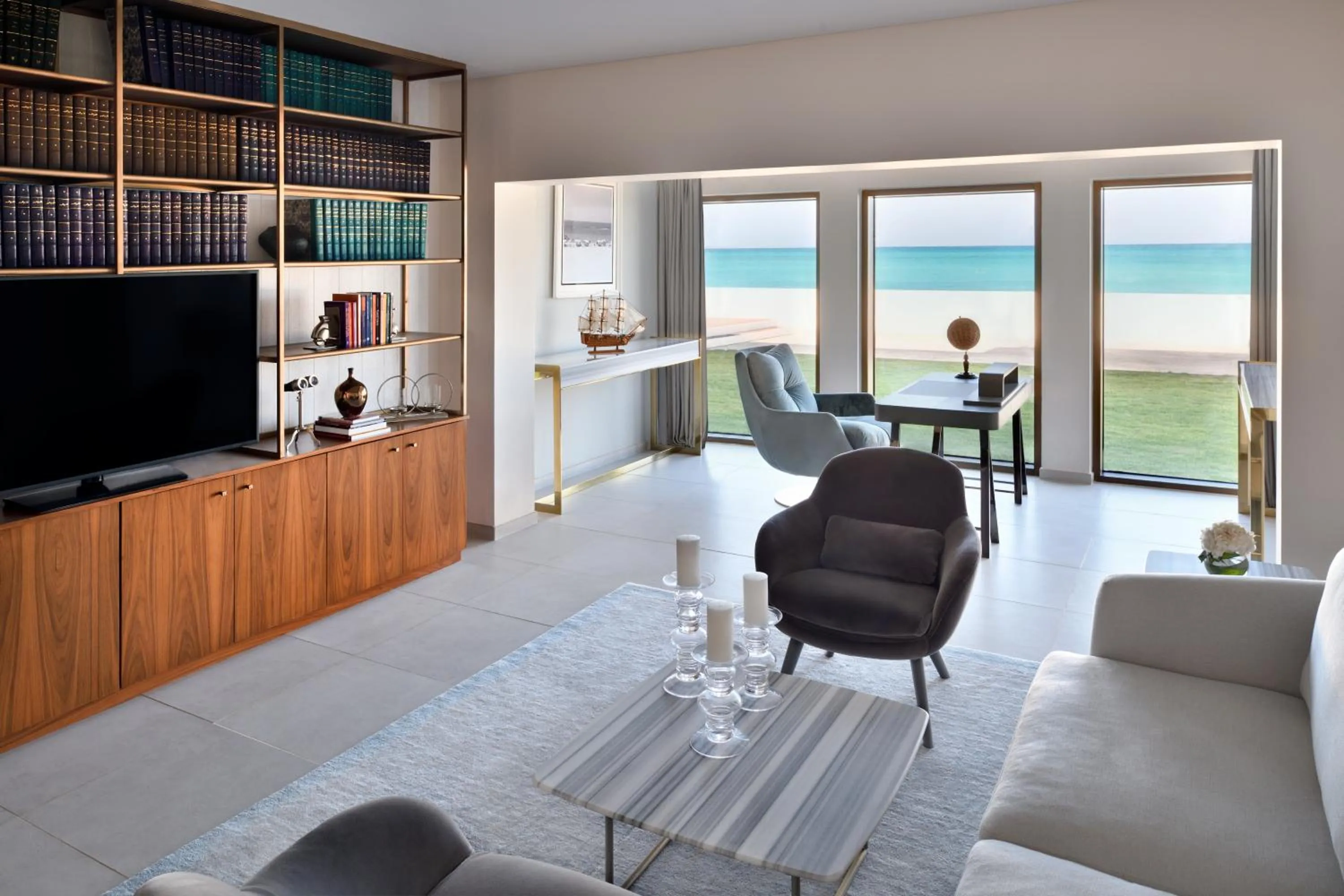 Library in Al Alamein Hotel